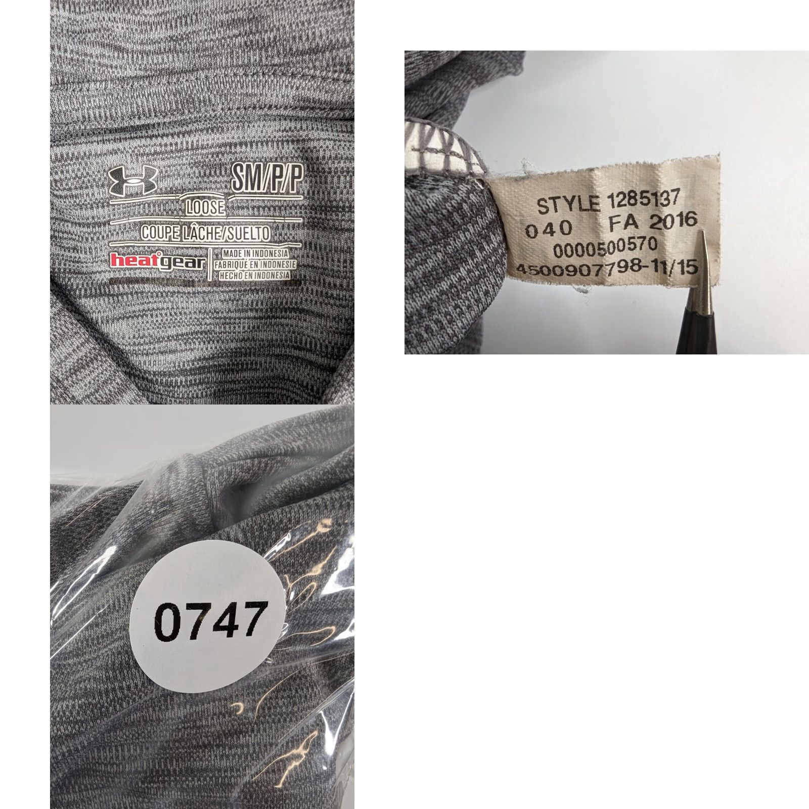Under Armour UNDER ARMOUR Hoodie Small Grey Loose HeatGear Lightweight Pullover Sweatshirt Women Size S / US 4 / IT 40 - 8 Thumbnail