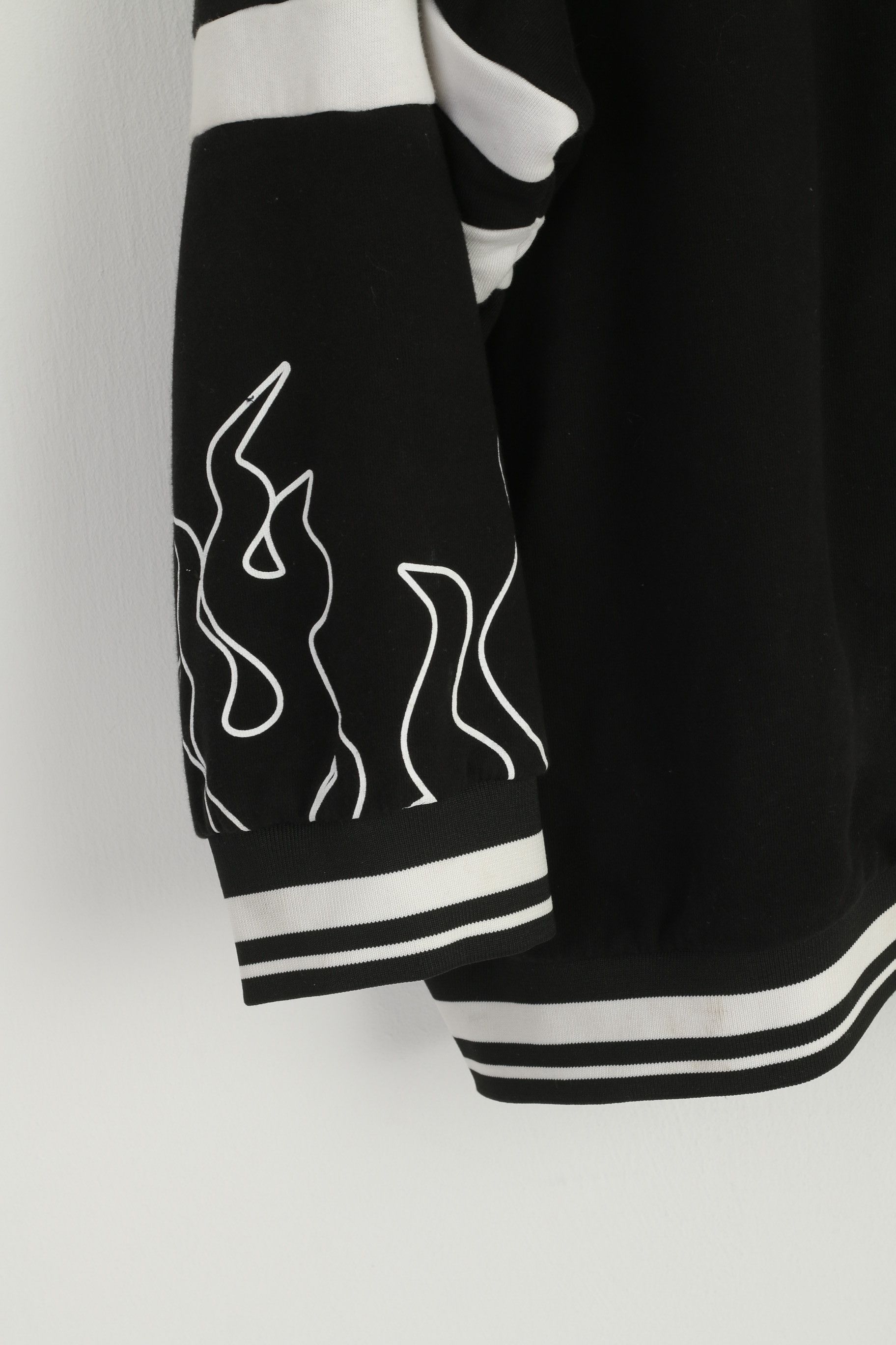Vintage Racing 87 Women XXL Sweatshirt Black Cotton Oversize 9651 Size XXL / US 16-18 / IT 52-54 - 3 Thumbnail