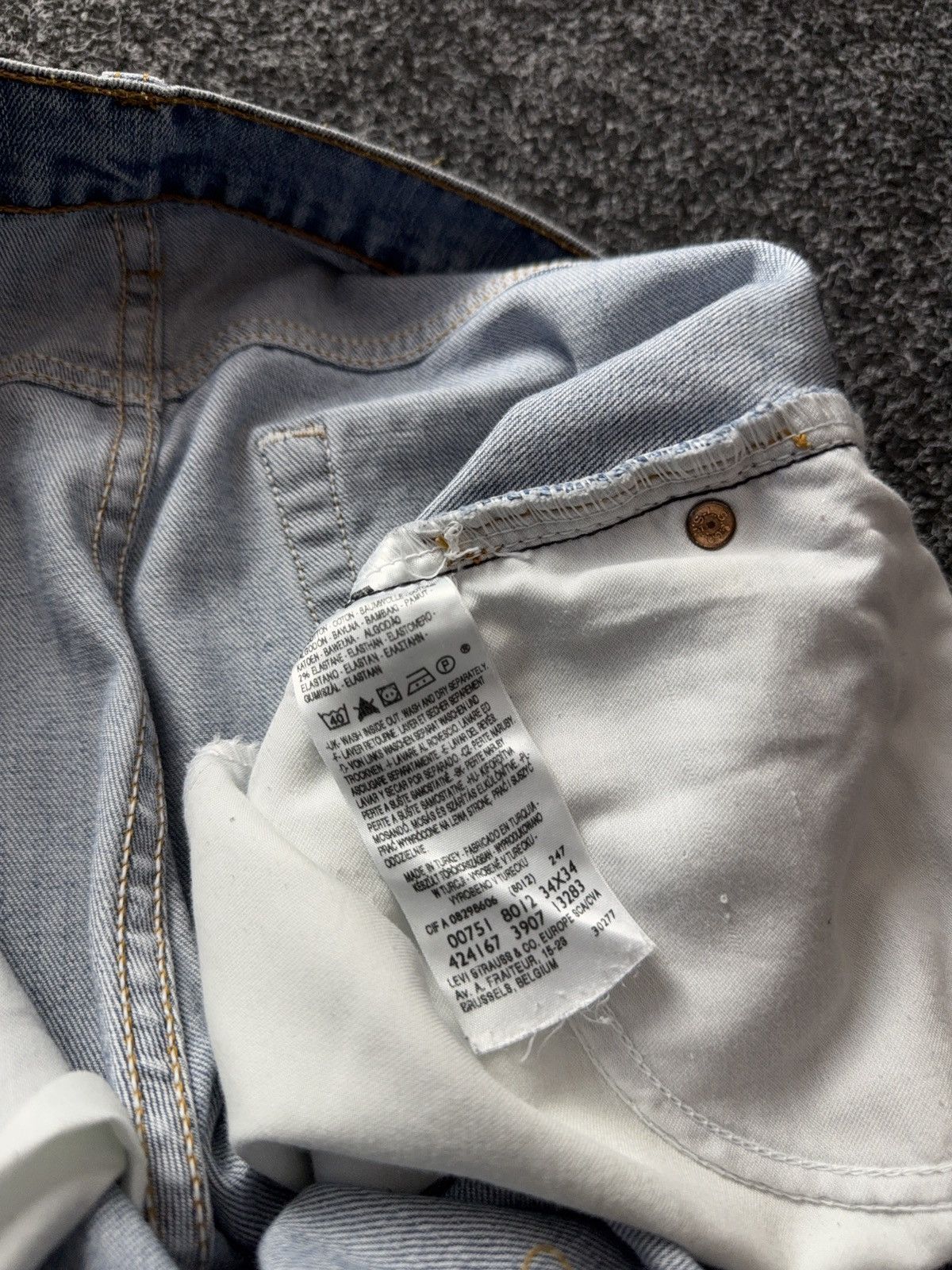 Levi's Vintage Clothing Vintage 90s Custom Chrome Hearts Style Cross Denim Jeans Size US 33 - 12 Thumbnail