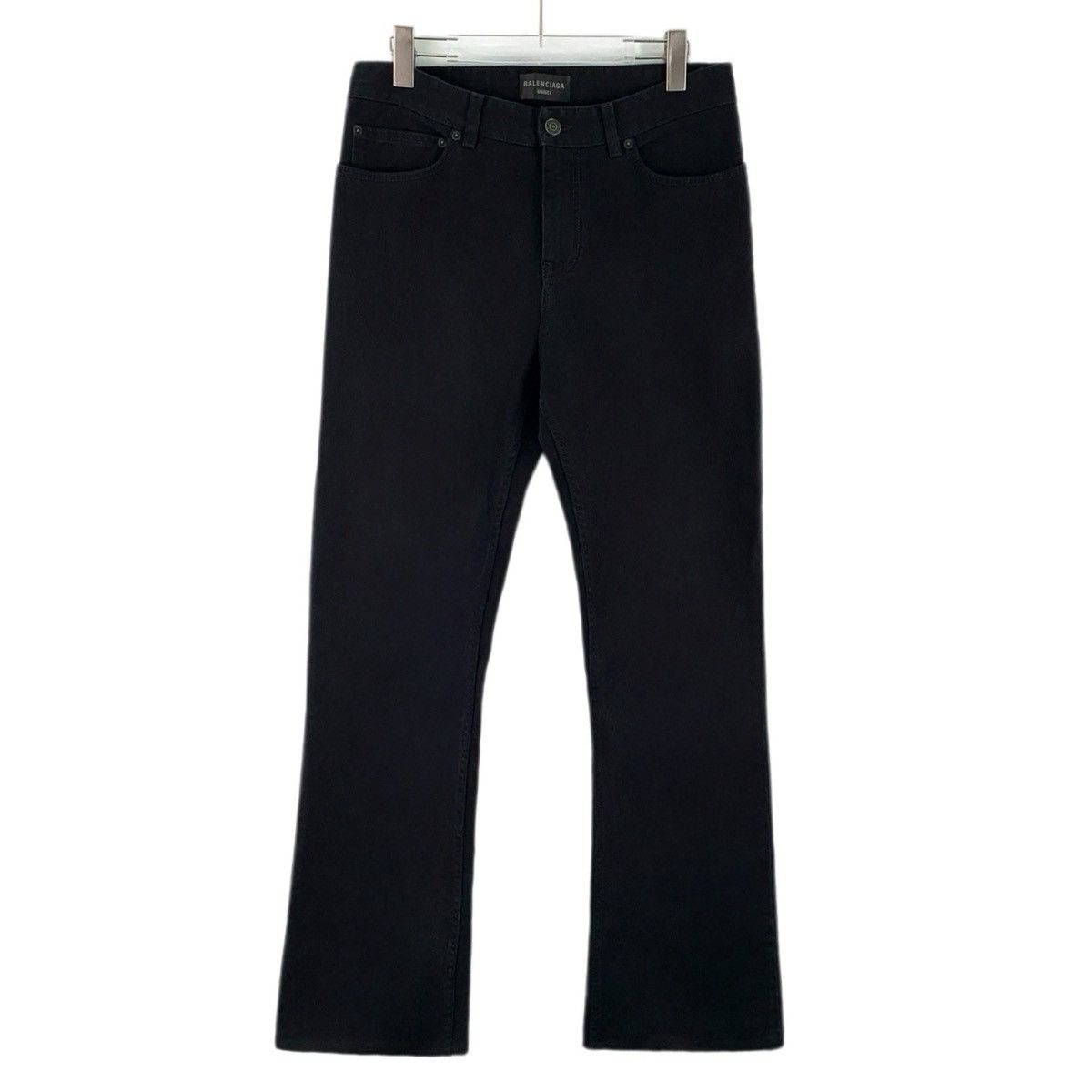 Balenciaga Balenciaga 23 Style Black Cotton Denim Pants K26WX Size 30" / US 8 / IT 44 - 1 Thumbnail