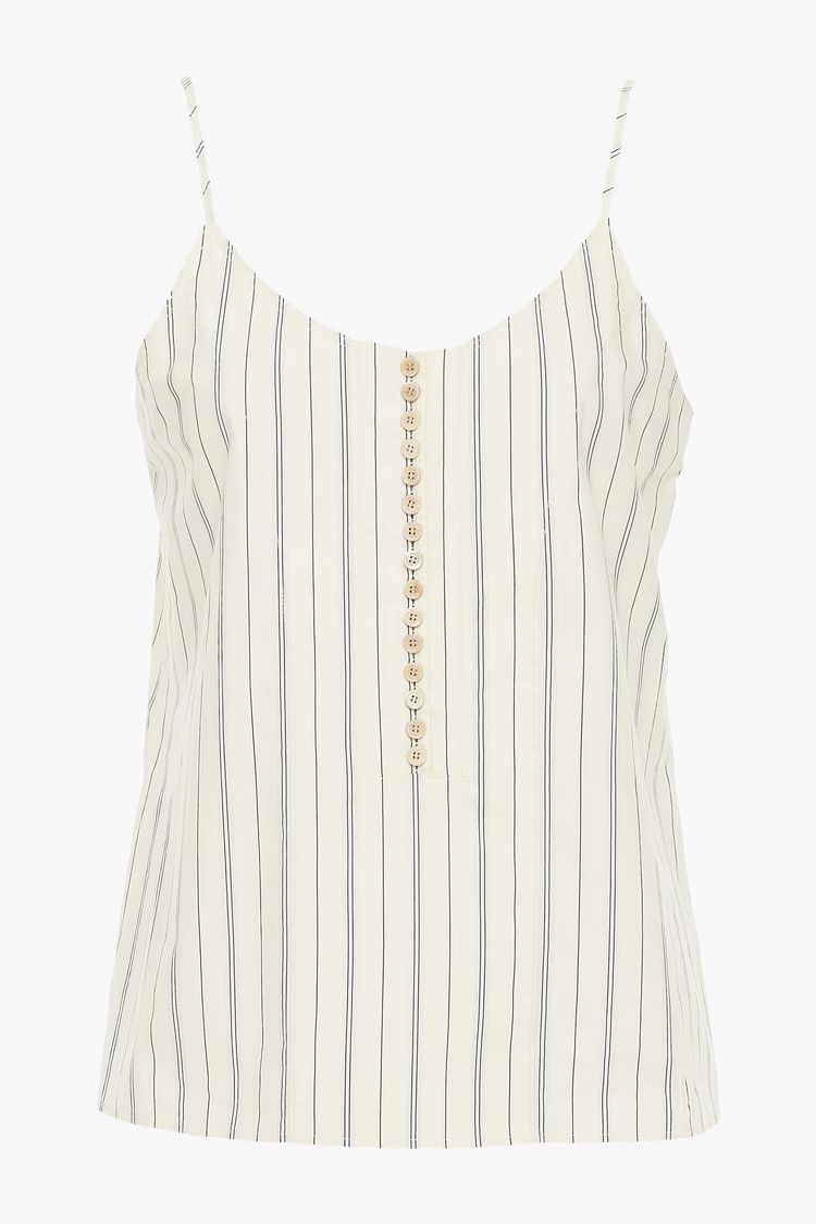 Chloe o1y0825 Striped Blouse in Ivory Size XS / US 0-2 / IT 36-38 - 1 Thumbnail