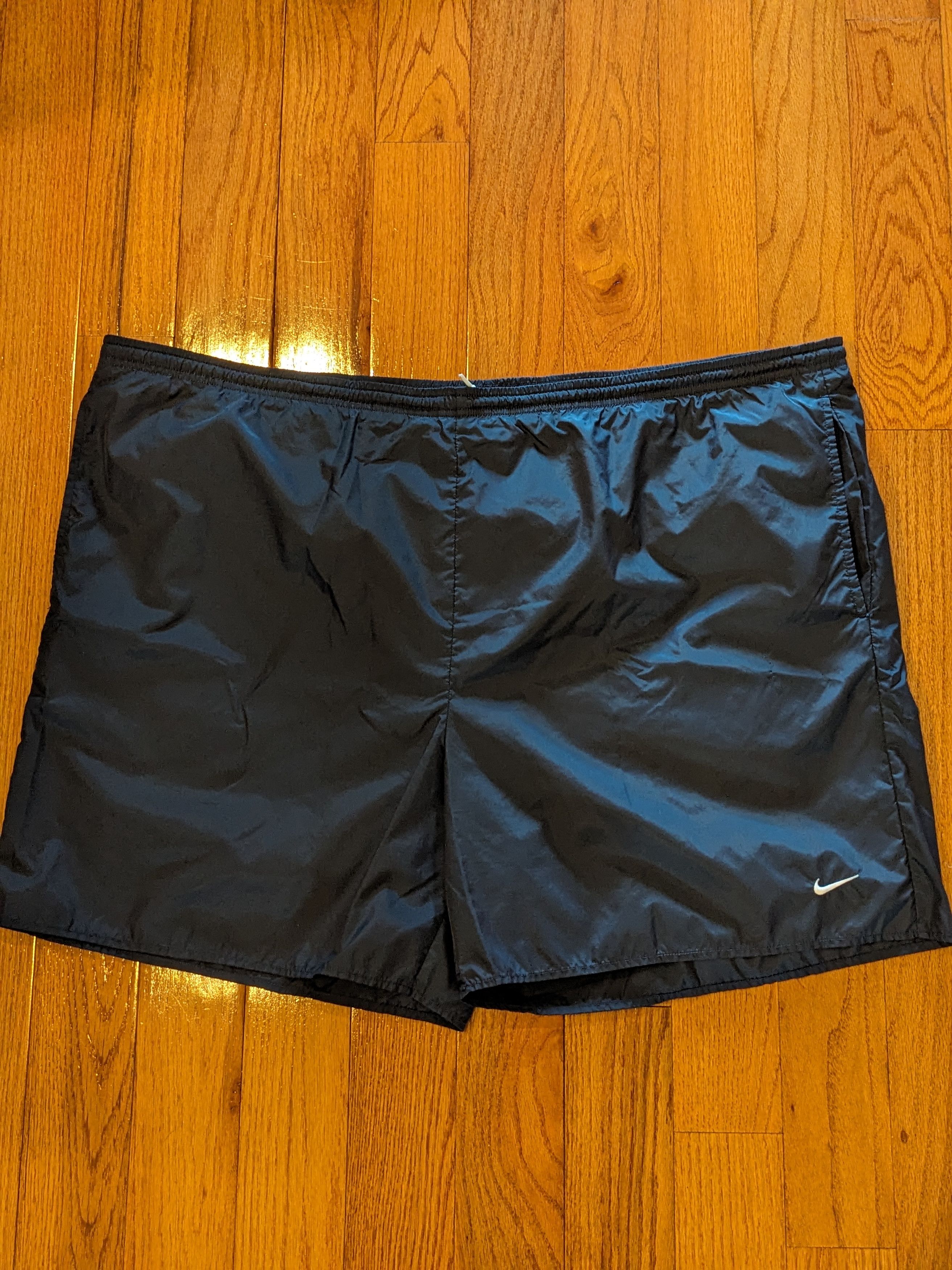 Nike × Vintage Vintage Y2K Nike Mini Swoosh Essential Blue XX-Large Shorts Size US 44 / EU 60 - 1 Thumbnail