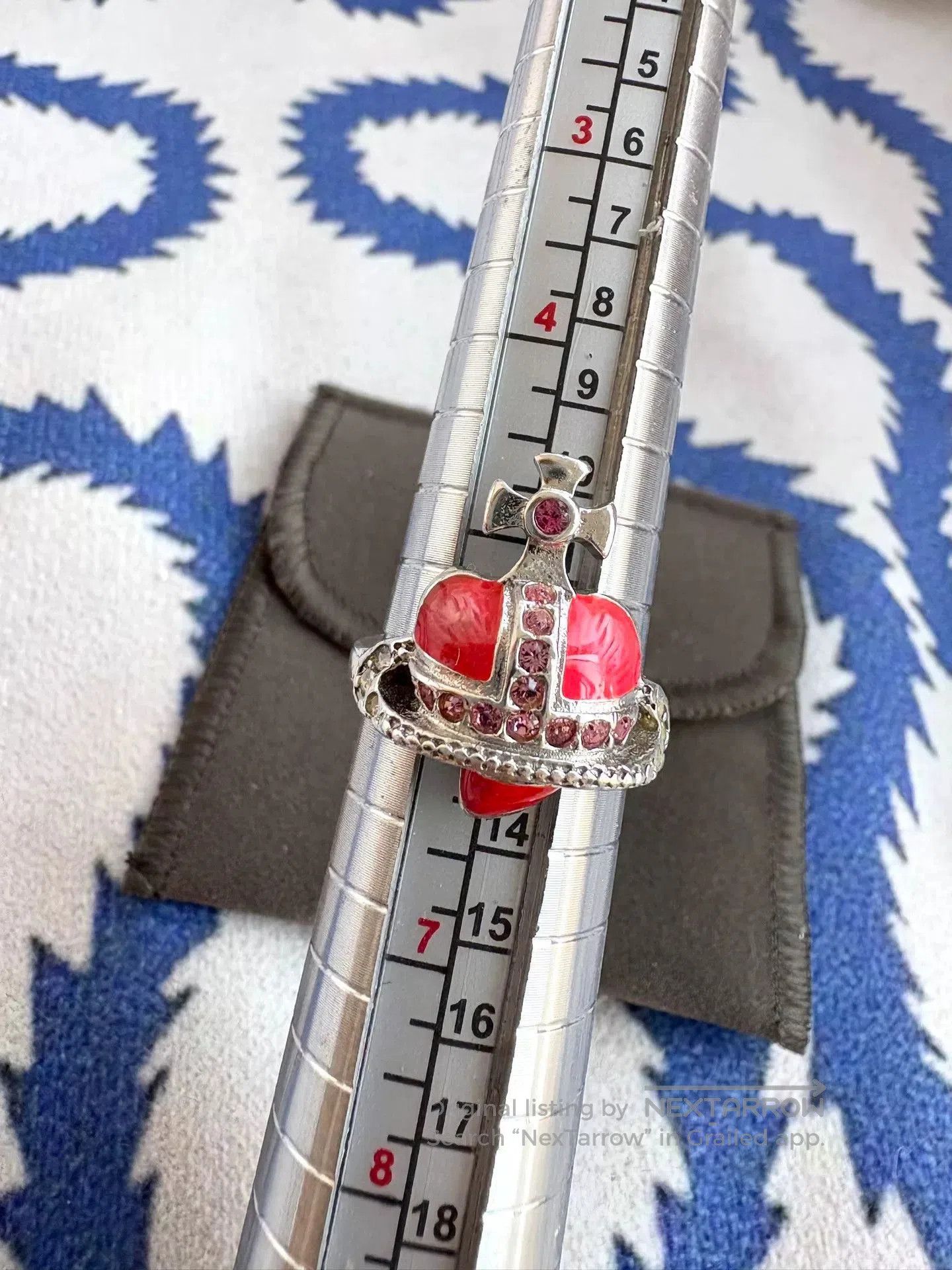 Vivienne Westwood vivienne westwood vintage heart enamel ring. Size ONE SIZE - 2 Thumbnail