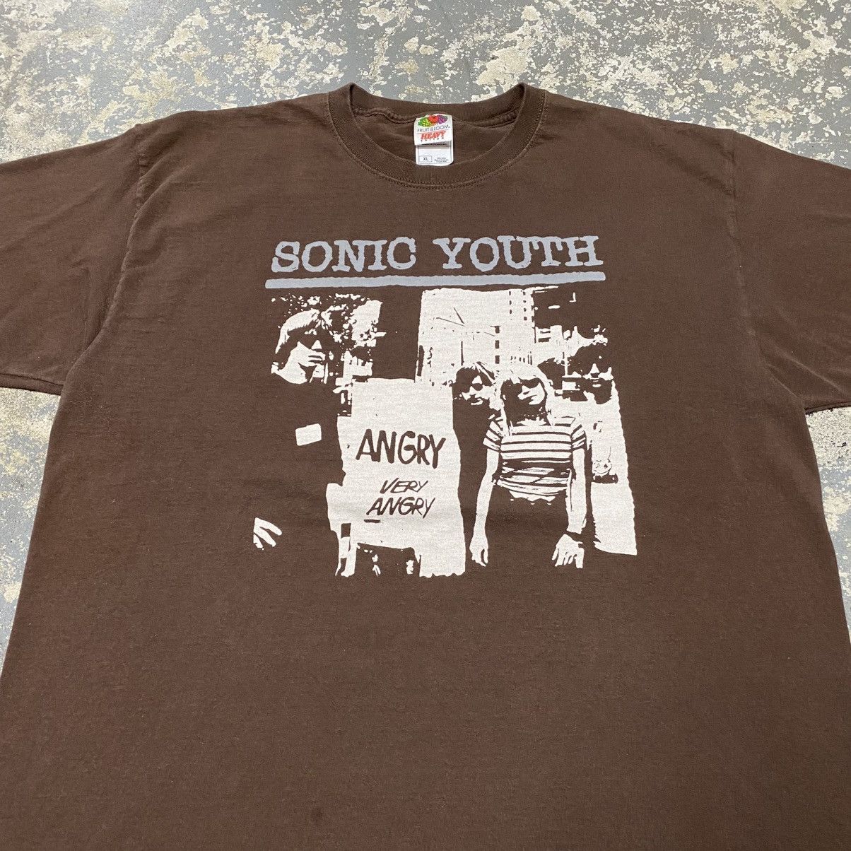 Band Tees × Vintage Vintage Sonic Youth Angry Brown Band Concert Tshirt Size US XL / EU 56 / 4 - 9 Thumbnail