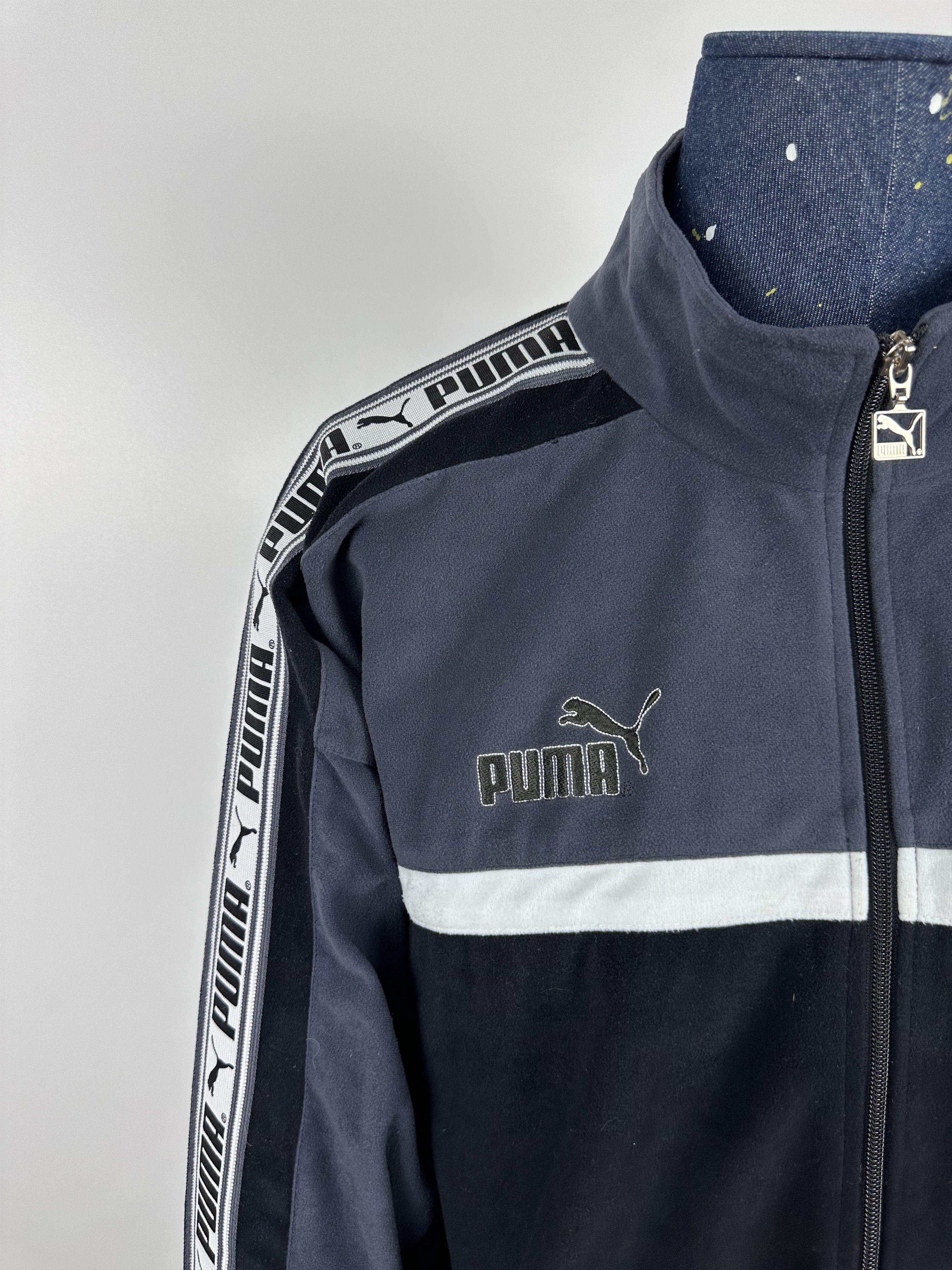 Puma × Vintage Puma Vintage 90s Track Tracksuit Top Jacket Striped Size US XXL / EU 58 / 5 - 3 Thumbnail
