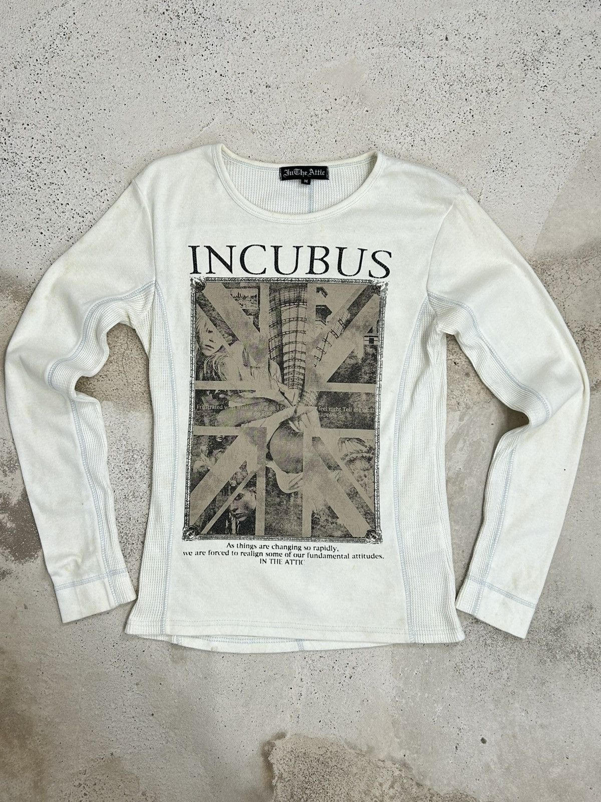 Designer × Japanese Brand Vintage Incubus Long Sleeve – Rock Grunge Aesthetic Size US S / EU 44-46 / 1 - 2 Thumbnail