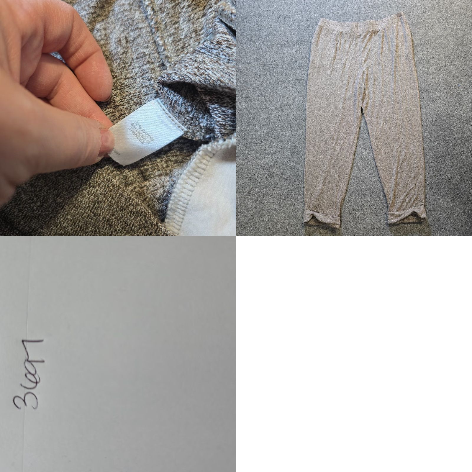 J. Jill J Jill Pants Womens Size Large Gray Tapered Cuff Stretch Wearever Pull On Casual Slim Straight Leg City Preppy Mens Womens Girls Size 36" / US 14 / IT 50 - 8 Thumbnail
