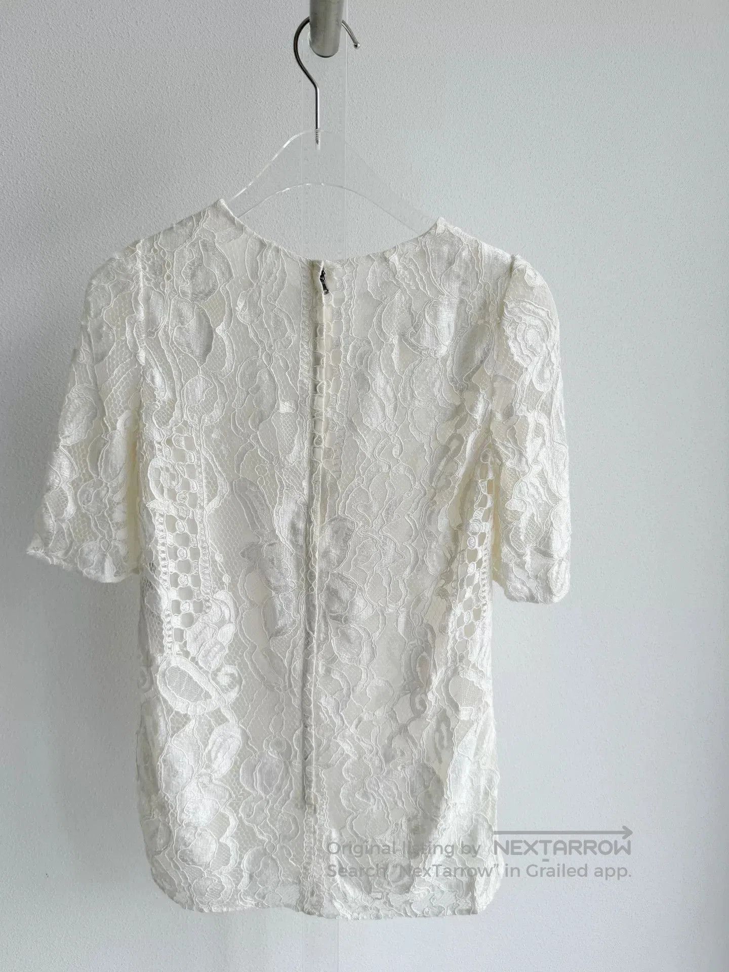 Dolce & Gabbana Dolce&Gabbana White Lace Top. Size XS / US 0-2 / IT 36-38 - 2 Thumbnail