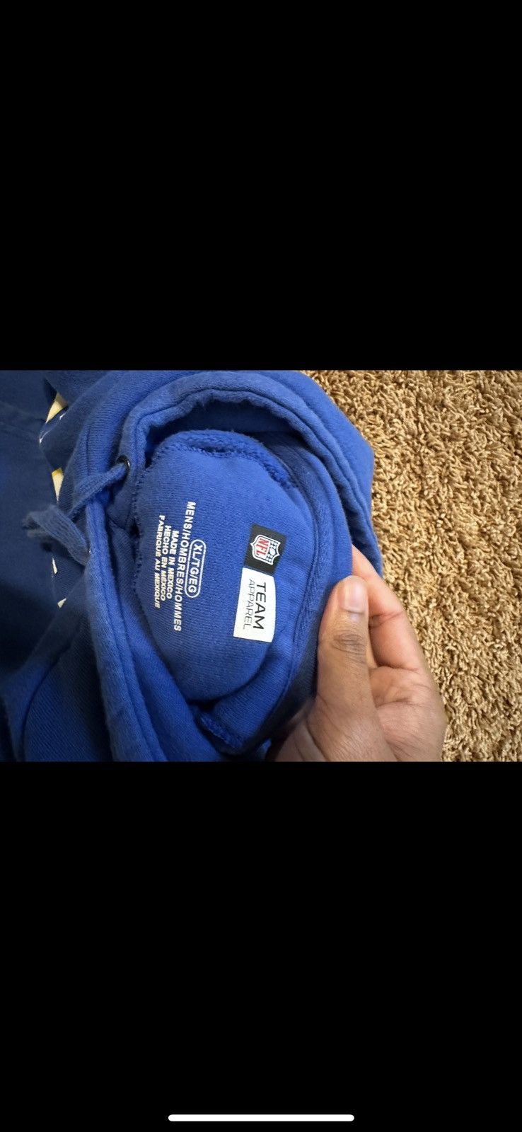 NFL Vintage NFL Los Angeles Rams blue hoodie xl official merch Size US XL / EU 56 / 4 - 5 Thumbnail