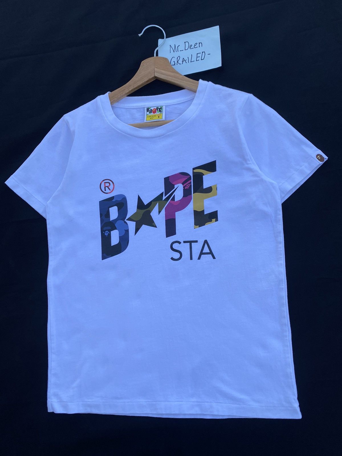 Bape Rare BAPE STA Spellout Tshirt Size S / US 4 / IT 40 - 4 Thumbnail