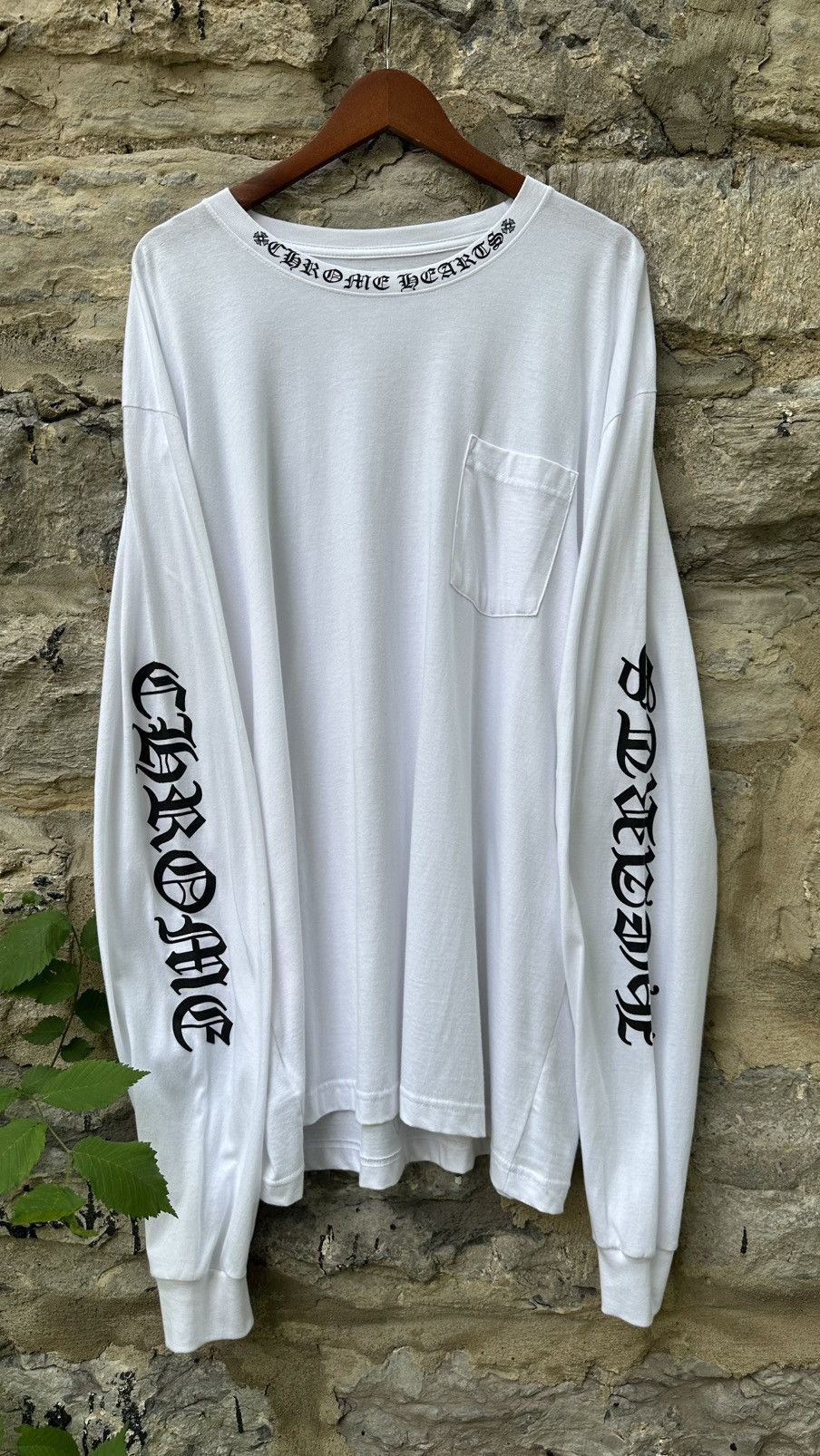 Chrome Hearts Chrome Heart Neck Logo Longsleeve Spell Out Size US XXL / EU 58 / 5 - 1 Thumbnail