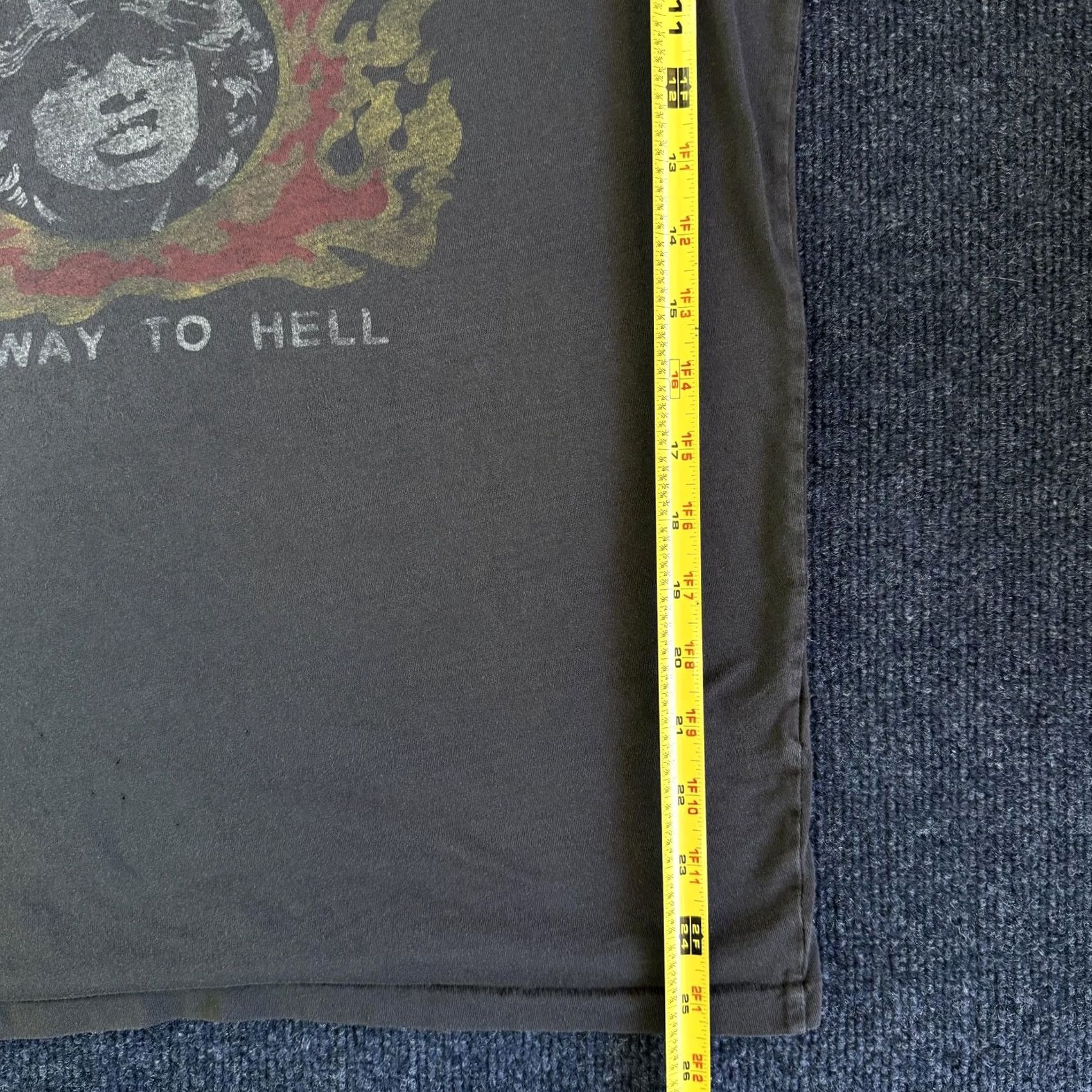 Lucky Brand AC/DC Lucky Brand Shirt T-Shirt Mens Large Gray Highway To Hell Band Tee Short Sleeve Crew Neck Graphic Print Men Size US L / EU 52-54 / 3 - 6 Thumbnail