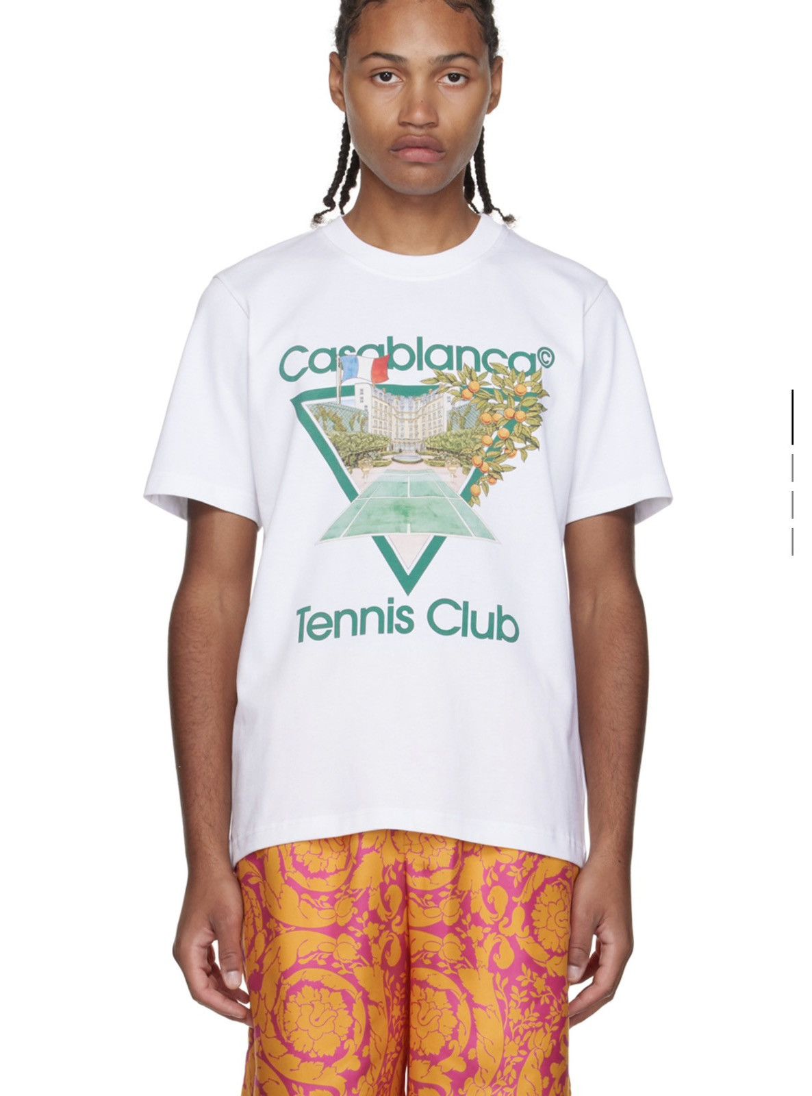 Casablanca Tennis Club Icon T-Shirt – White