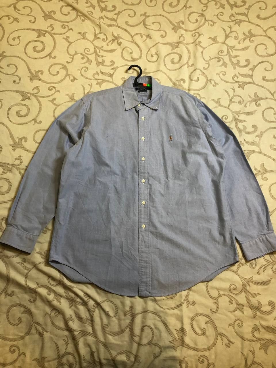 Polo Ralph Lauren Polo Ralph Lauren Blue Oxford Button Down Shirt Size US L / EU 52-54 / 3 - 1 Thumbnail