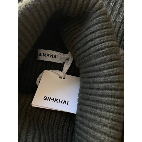 Simkhai NWT $325 Simkhai Maple Cashmere Wool Ribbed Turtleneck Allig Size XS / US 0-2 / IT 36-38 - 5 Thumbnail