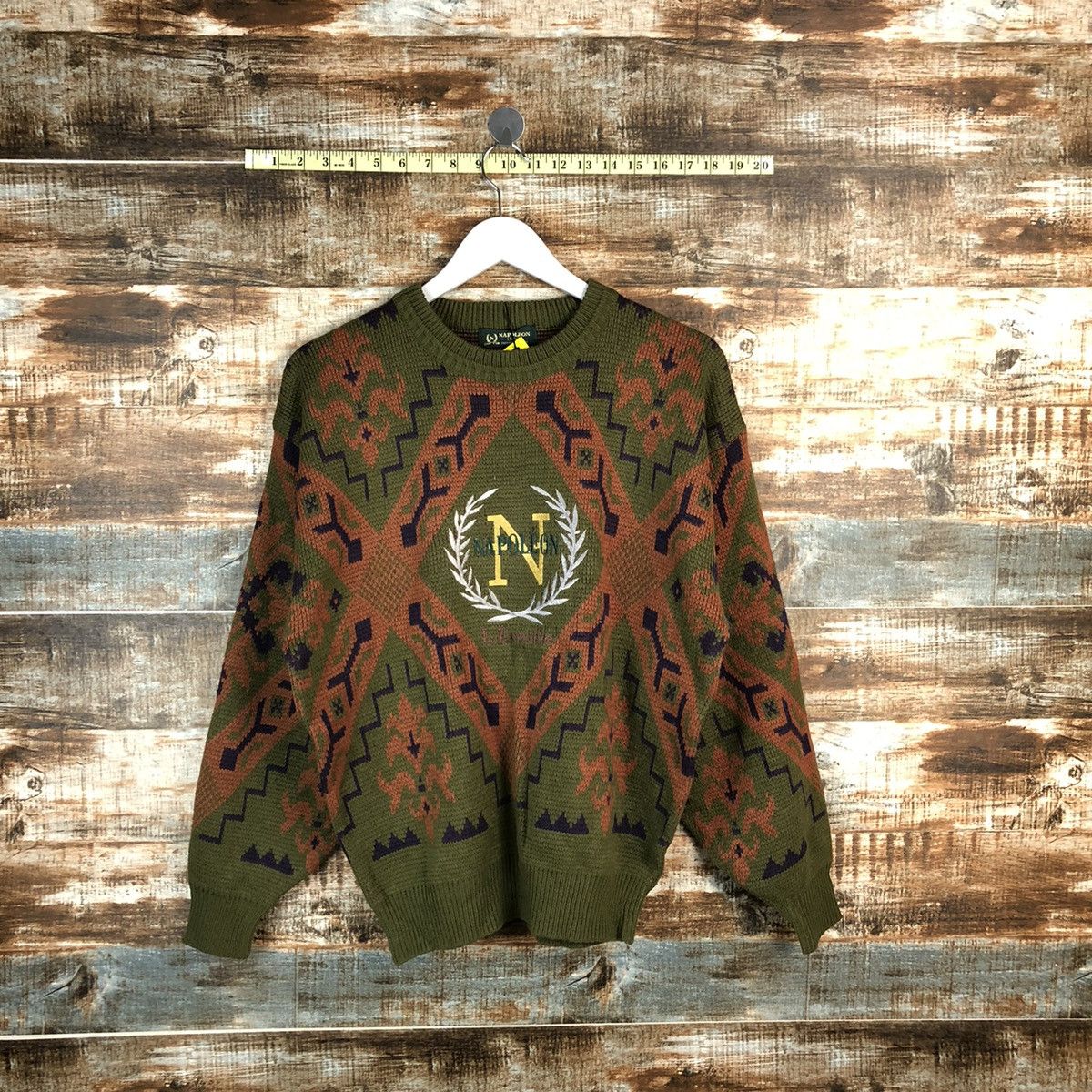 Homespun Knitwear × Japanese Brand × Vintage Napo Leon vintage art Brown Knitwear #A1720 Size US M / EU 48-50 / 2 - 1 Thumbnail