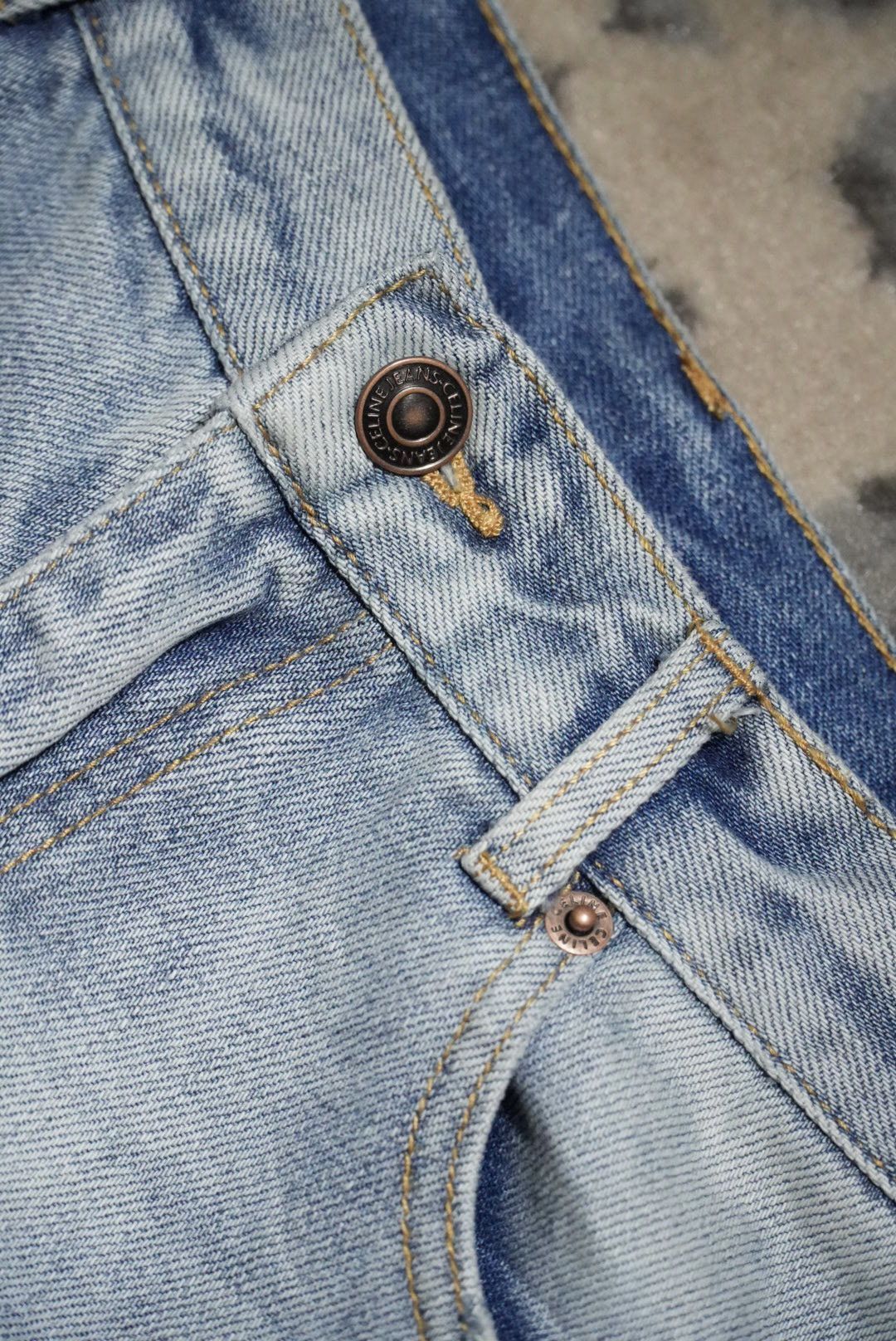 Celine Celine Hedi Slimane Ripped Washed Denim Pants Size US 30 / EU 46 - 6 Thumbnail
