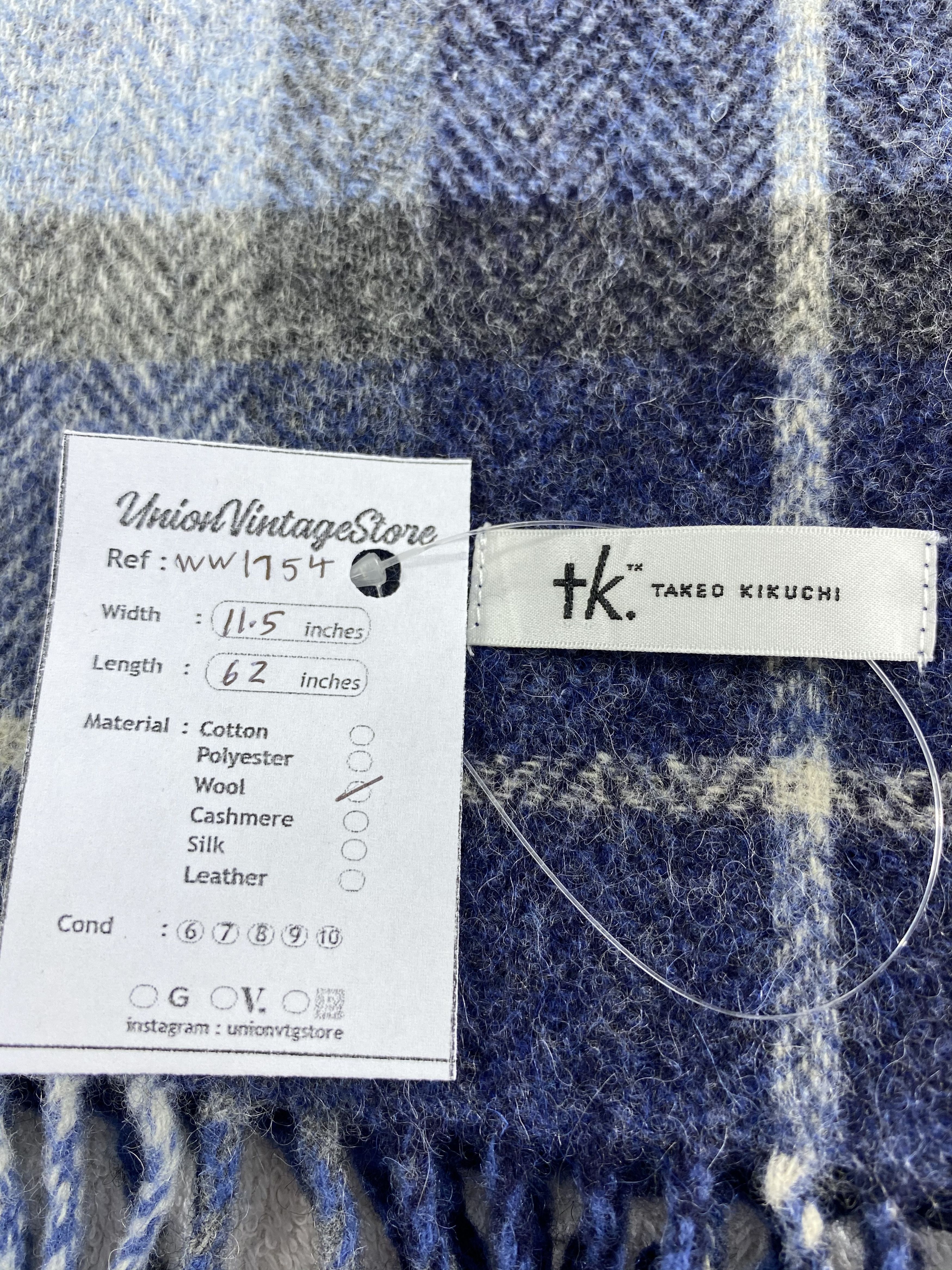 Takeo Kikuchi × Vintage Takeo Kikuchi Scarf / Muffler / Neckwear - WW1754 Size ONE SIZE - 4 Thumbnail