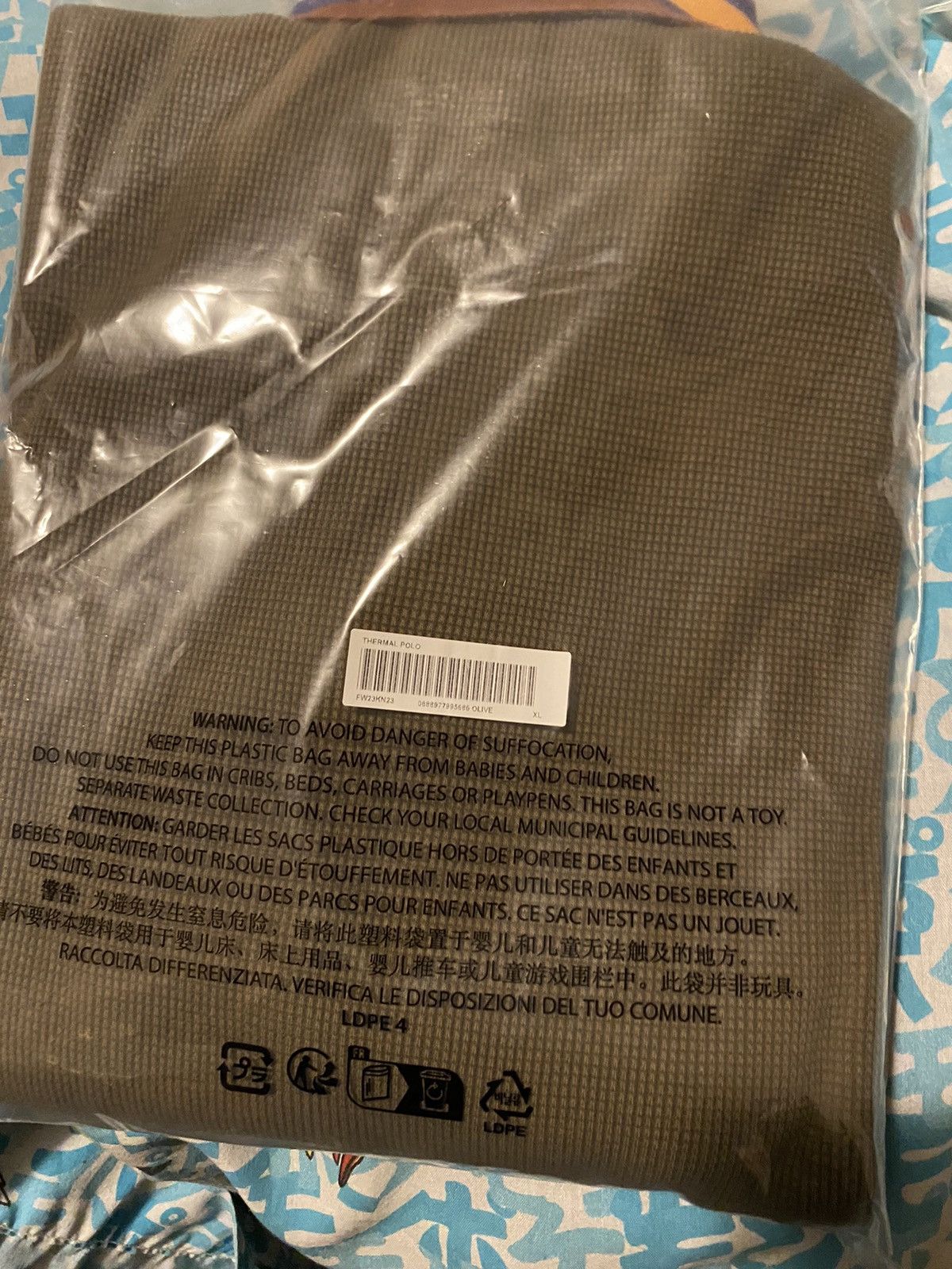 Supreme Supreme Thermal Long Sleeve Polo Olive Size XL Size US XL / EU 56 / 4 - 6 Thumbnail