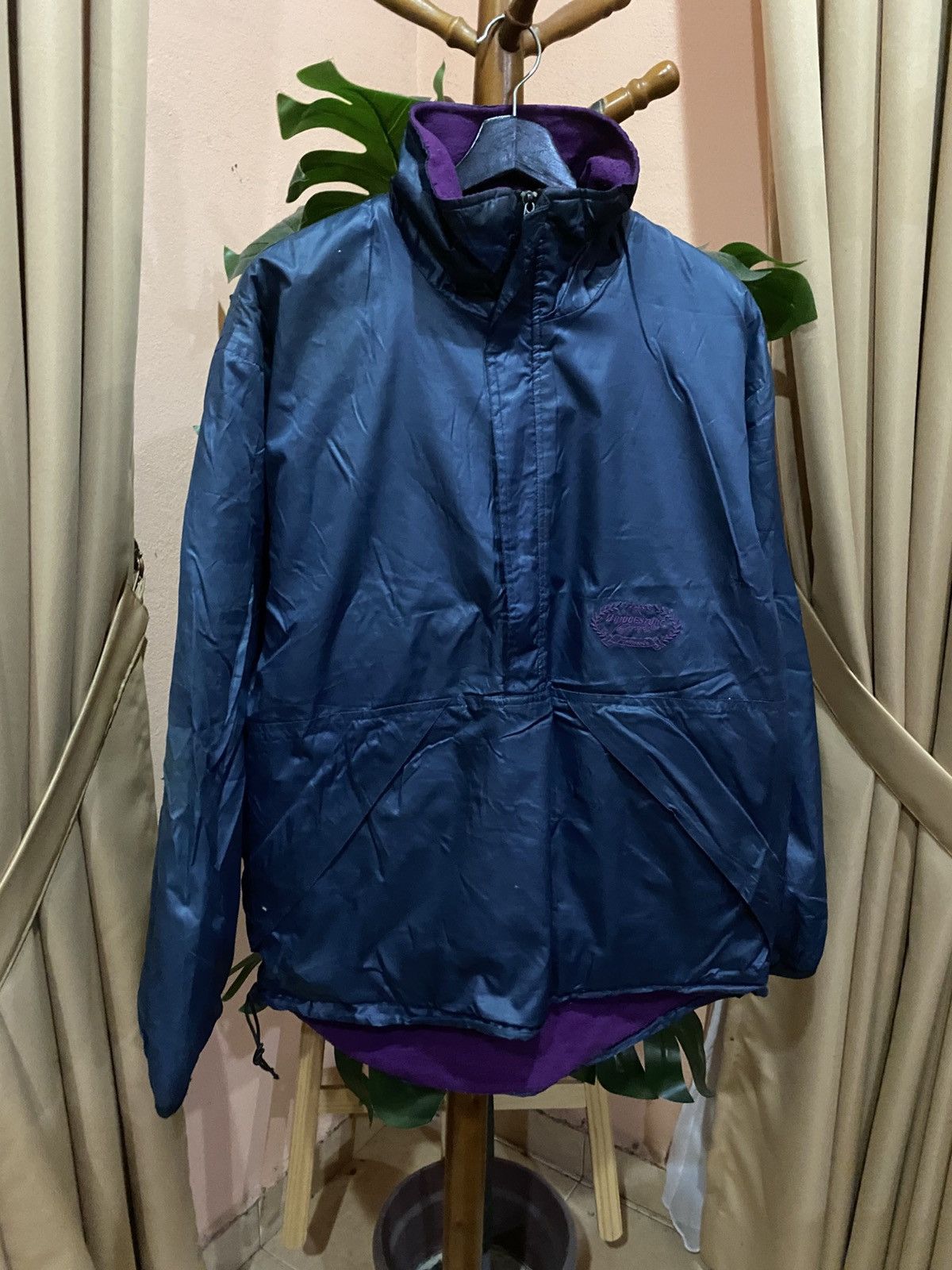 Vintage Vintage Bridgestone Motorsport Nylon Pullover Jacket Size US M / EU 48-50 / 2 - 3 Thumbnail