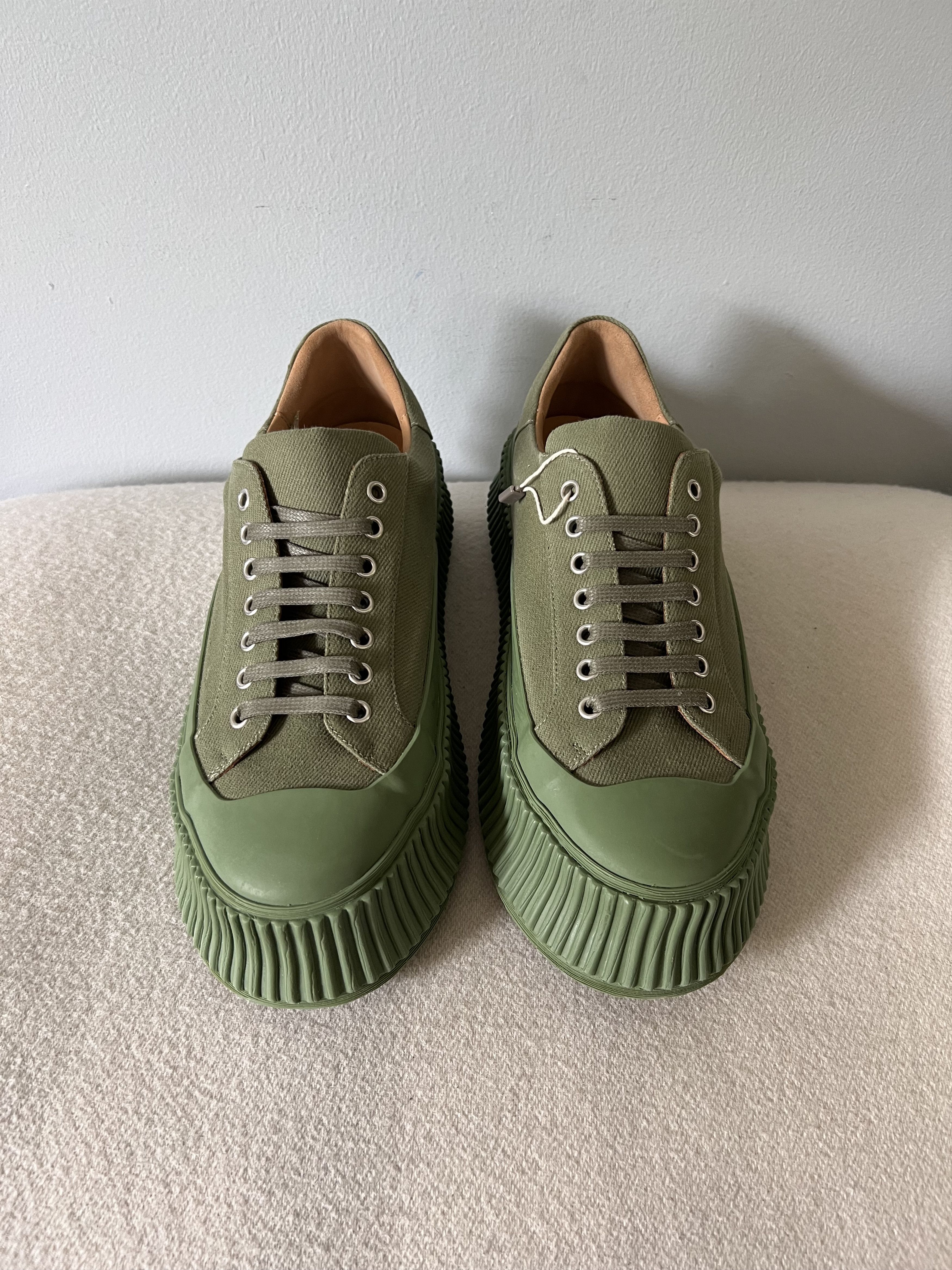 Jil Sander Jil Sander Canvas Drill Sneakers in Thyme Green Size US 9 / EU 42 - 4 Thumbnail