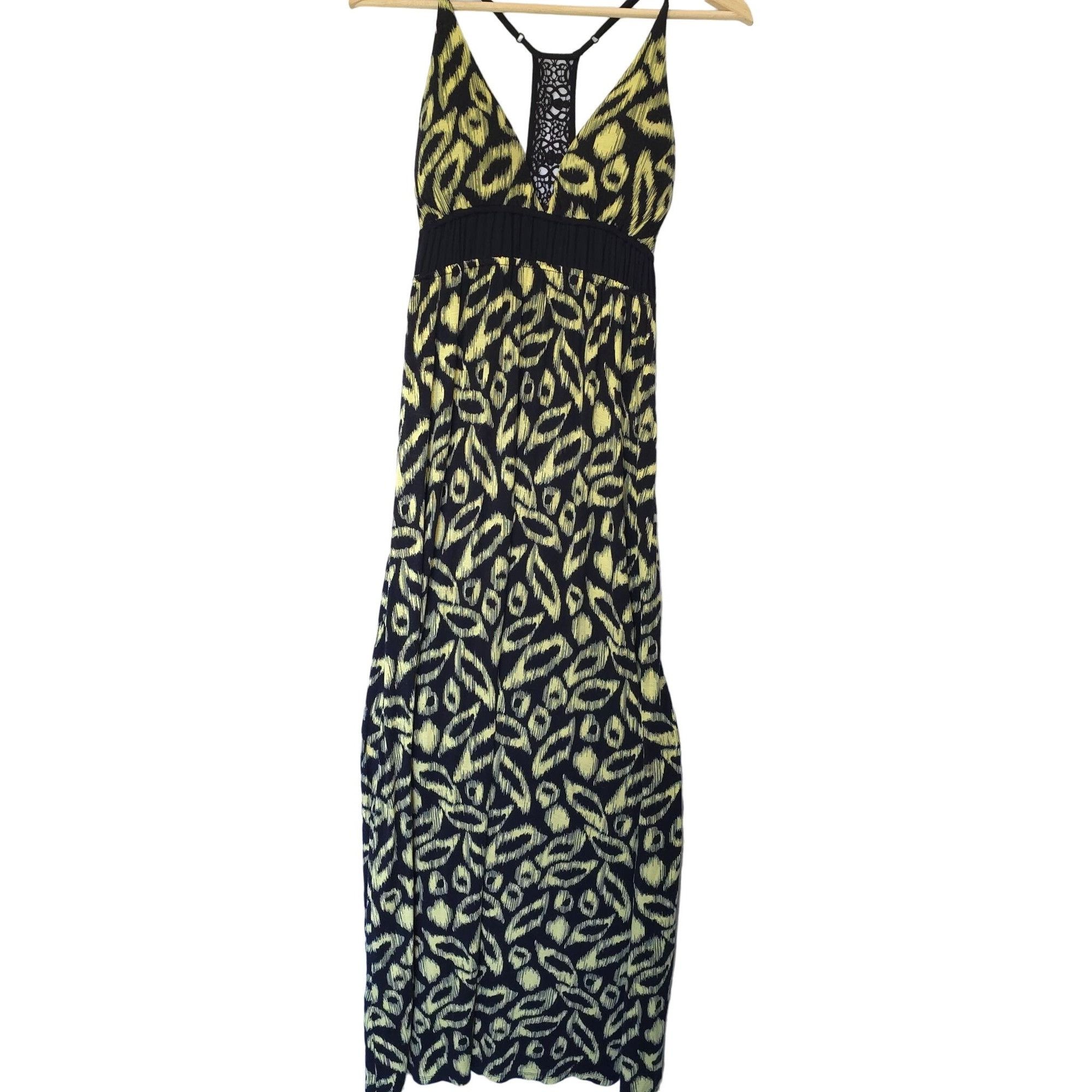 Other Cato Womens Leopard Print Maxi Dress Size S Black & Yellow Size S / US 4 / IT 40 - 2 Thumbnail