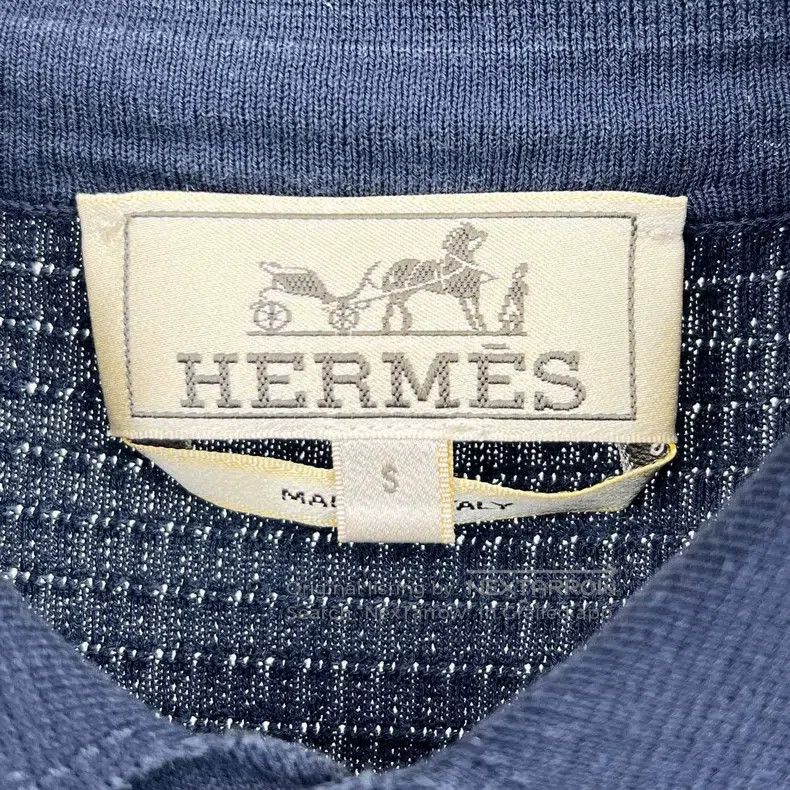 Hermes Hermes Navy Blue Men's Knit Short Sleeve Polo Shirt Size US S / EU 44-46 / 1 - 3 Thumbnail