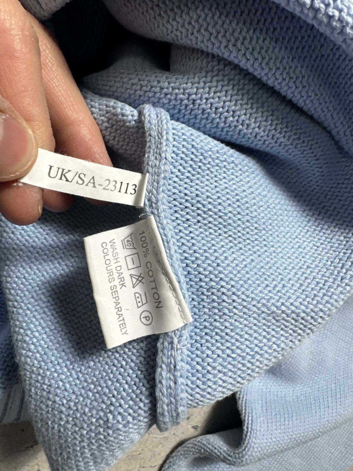 Yves Saint Laurent Yves Saint Laurent YSL Vintage Knitted Sweater Blue Size US XL / EU 56 / 4 - 5 Thumbnail