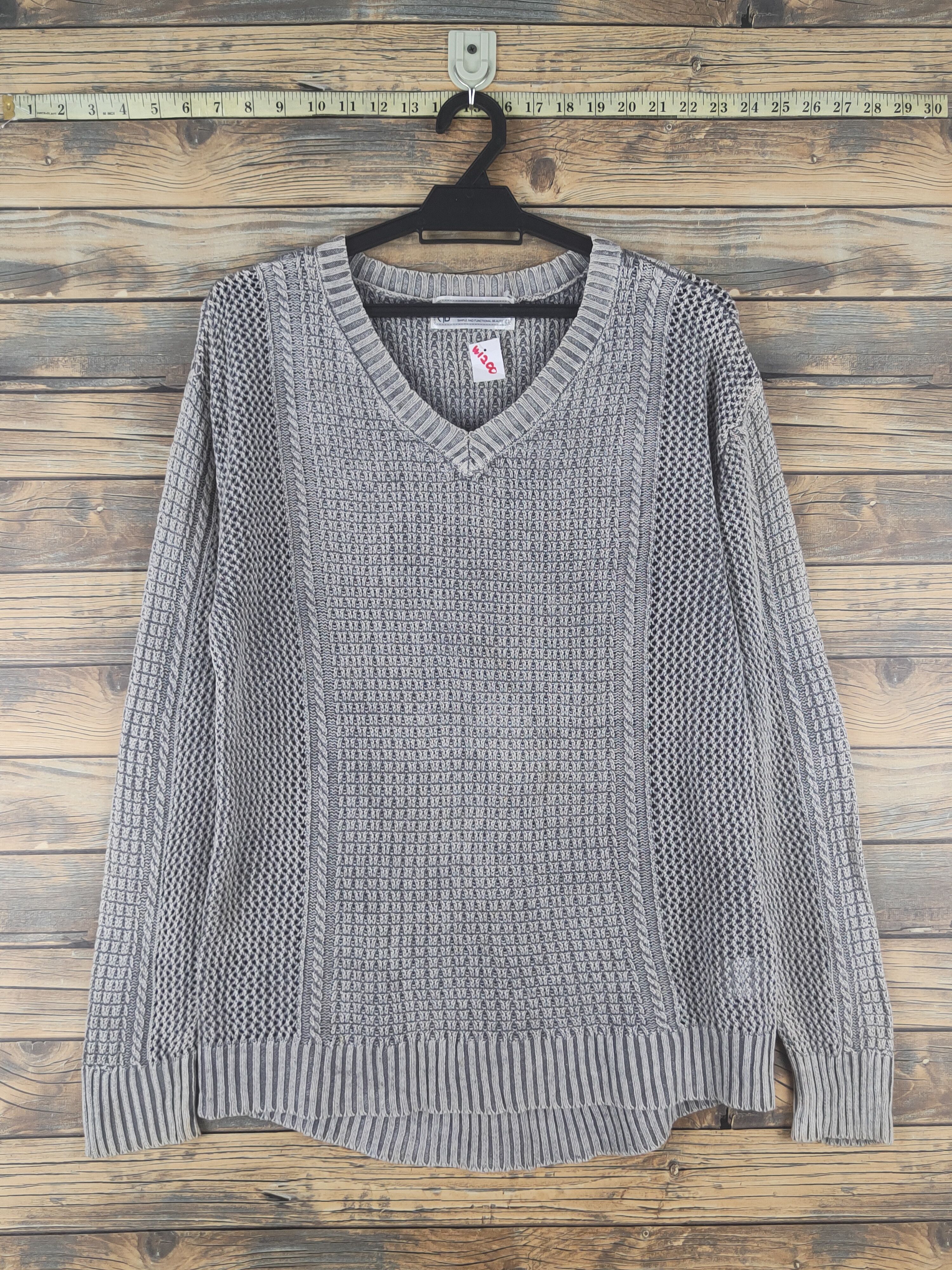 Aran Isles Knitwear × Japanese Brand × Vintage Mill Braws Dark Gray Faded Sweatshirts #W1200 Size US M / EU 48-50 / 2 - 1 Thumbnail