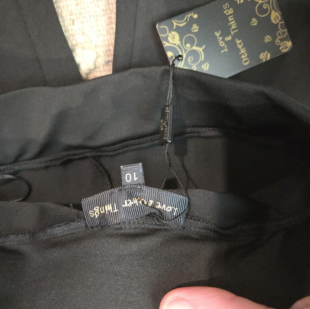 Other Black High-Waisted Leggings Size 28" / US 6 / IT 42 - 4 Thumbnail