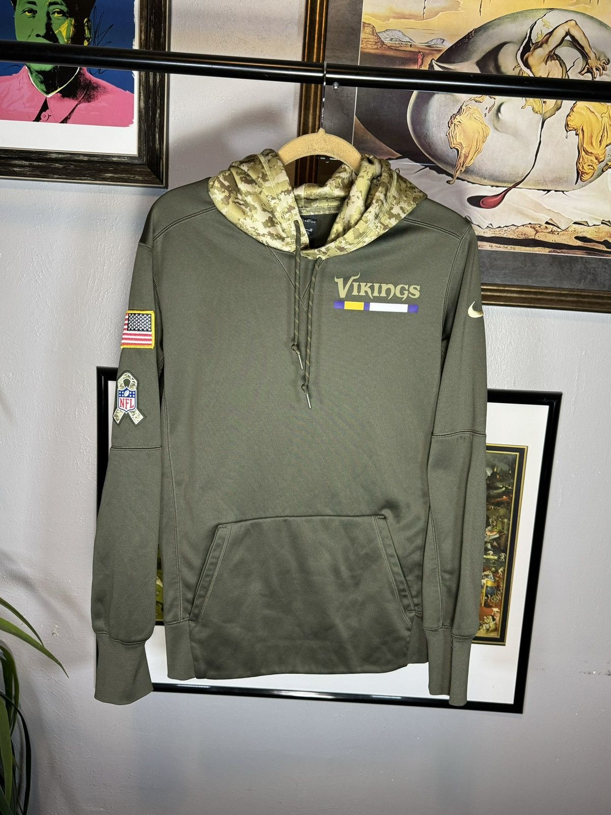 Nike Minnesota Vikings Salute to Service on Field Nike Hoodie Size US S / EU 44-46 / 1 - 1 Thumbnail