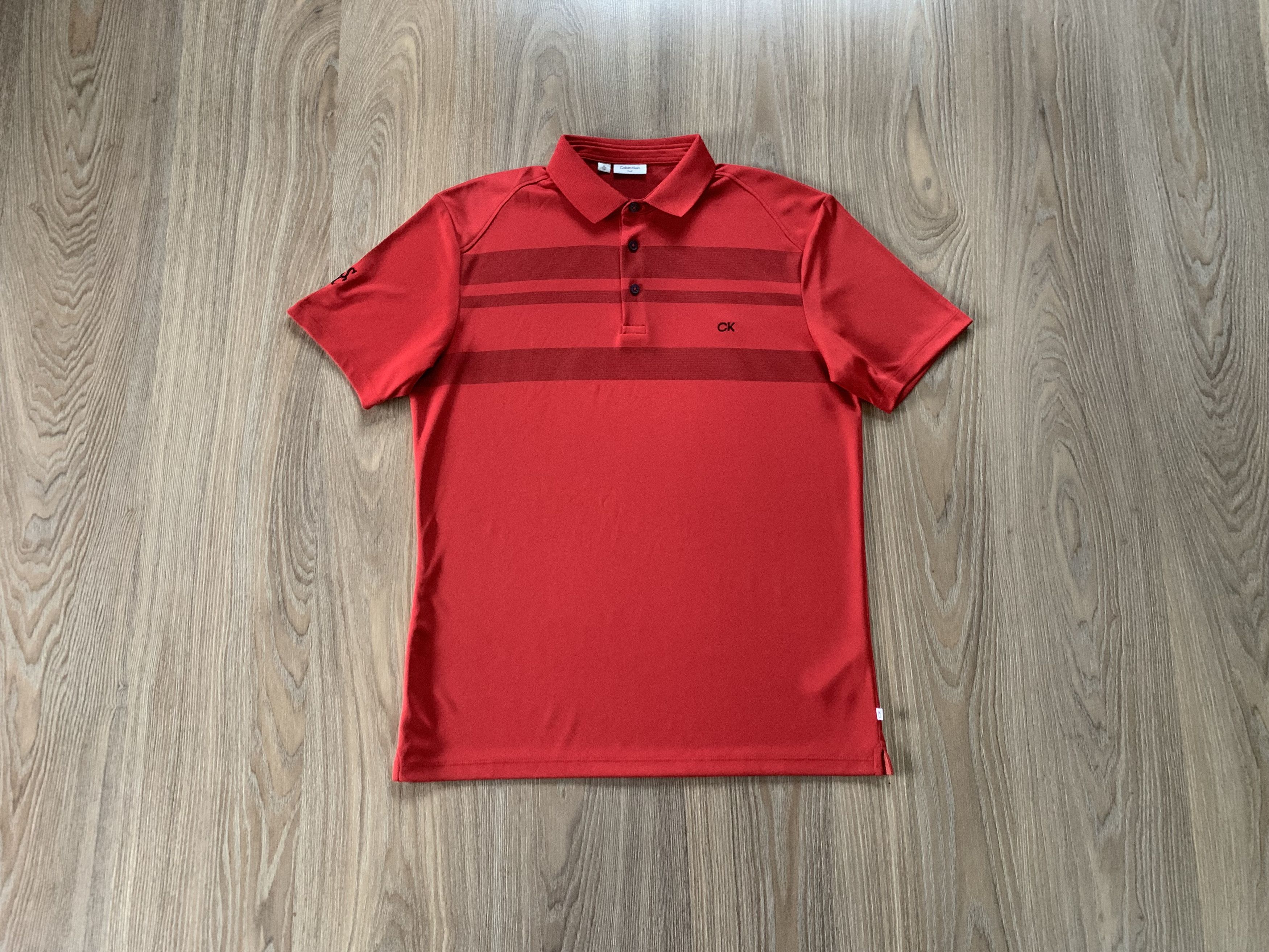 Calvin Klein × Vintage Calvin Klein Golf Red Polo T Shirt Size US M / EU 48-50 / 2 - 1 Thumbnail