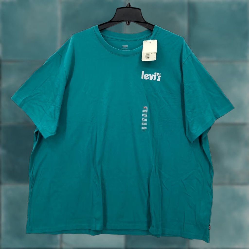 Levi's Levi's Short Sleeve T-Shirt Mens 3XL Blue Casual Preppy Shirt (Big & Tall) Size US XXL / EU 58 / 5 - 1 Thumbnail