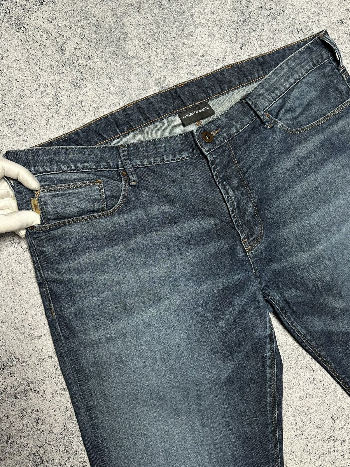Emporio Armani Emporio Armani Jeans Metal Logo Pants 38 x 34 Size US 38 / EU 54 - 8 Thumbnail