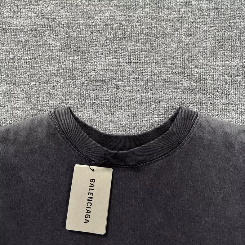 Balenciaga Black vintage flame short-sleeve