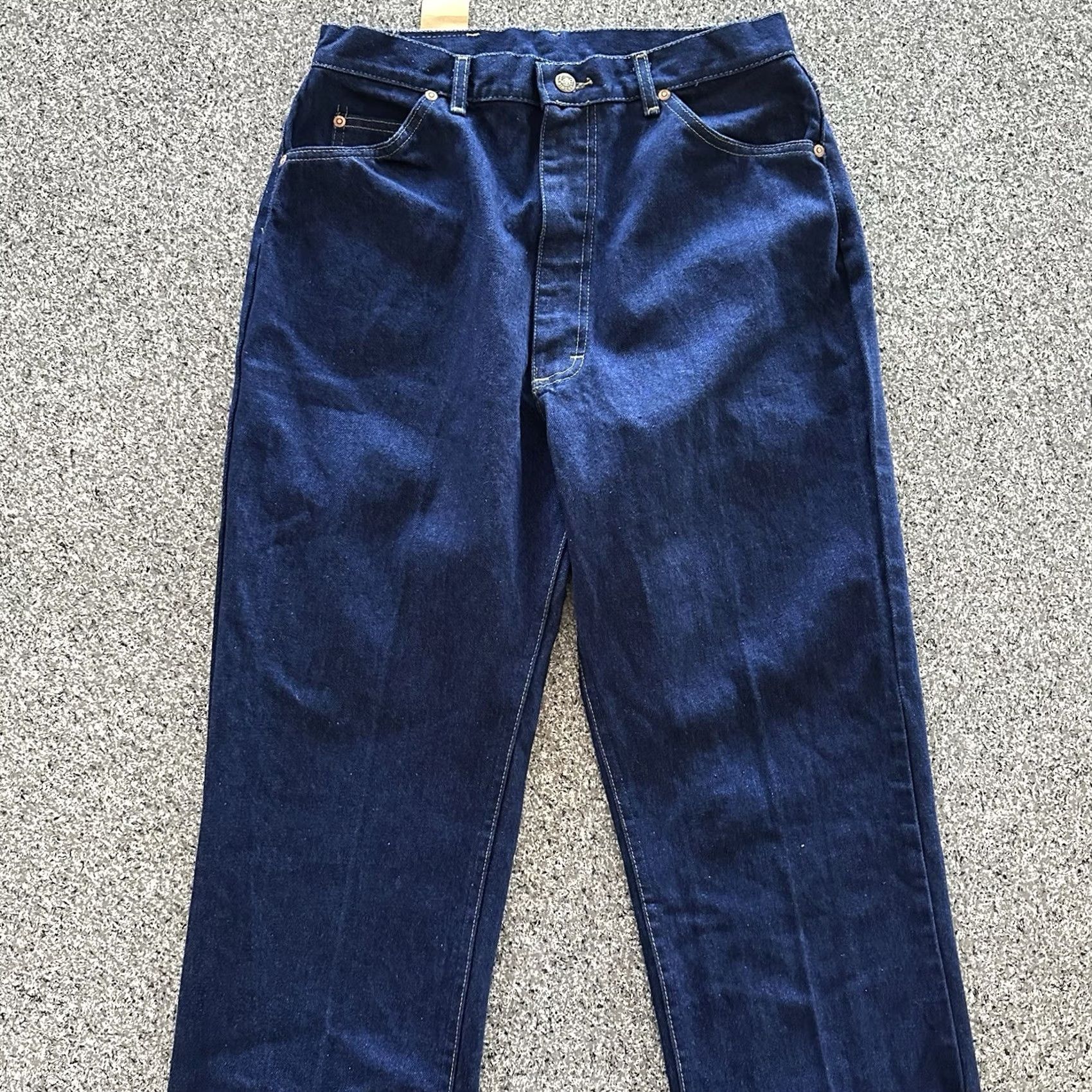 Lee VINTAGE Lee Jeans Womens 16 L 32x34 Ms Riders Union Stamp Made in USA Dark Wash Jeans Size 38" / US 16 / IT 52 - 2 Thumbnail