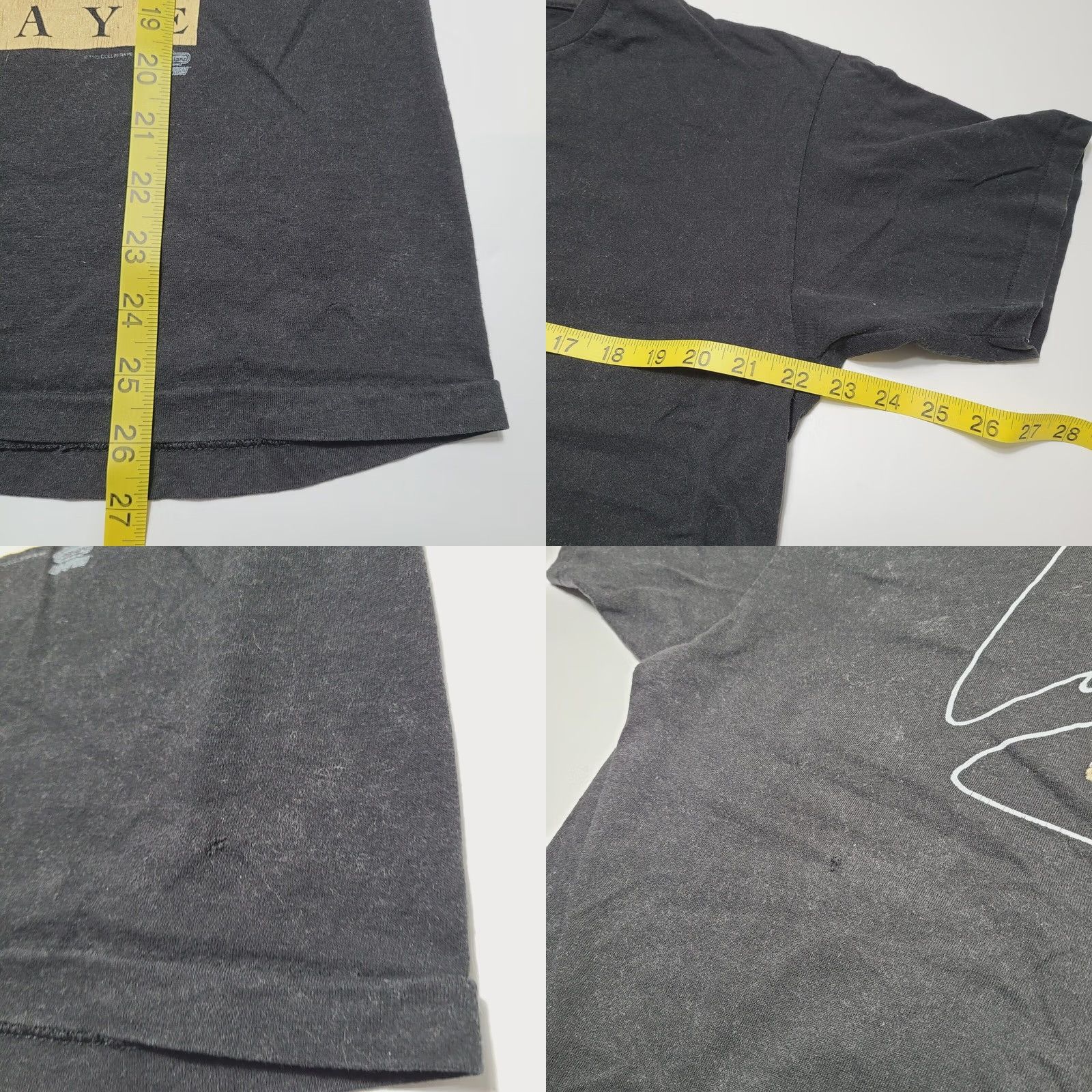 Hanes VINTAGE Collin Raye T-Shirt Men's XL Concert 90s Promo Black Short Sleeve Crew Neck Graphic Print Double-Sided Men Size US XL / EU 56 / 4 - 8 Thumbnail