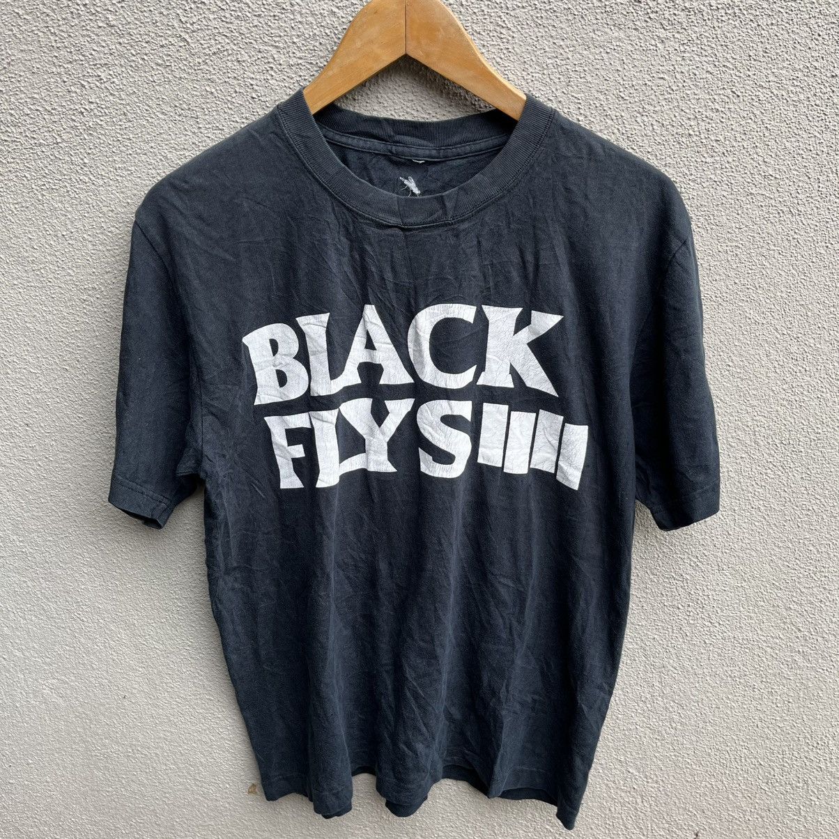 Shorty's Skateboards BLACK FLYS skate tee parody black flag logo Size US M / EU 48-50 / 2 - 2 Thumbnail