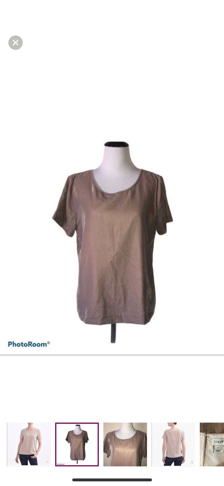 J.Crew J. Crew small velvet blouse Size S / US 4 / IT 40 - 1 Thumbnail