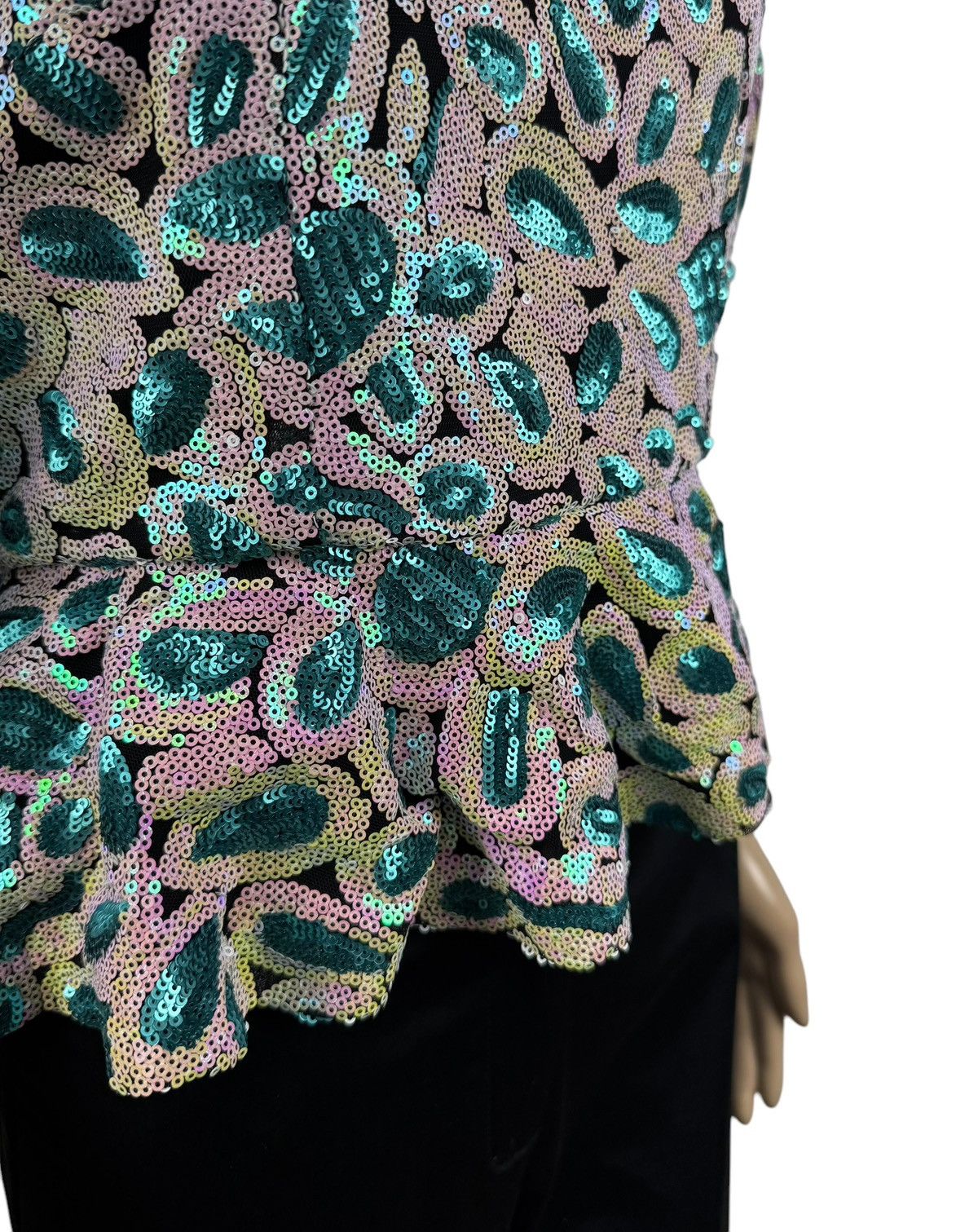ROTATE Rotate Birger Christensen Christina Top Gathered Sequined Size M / US 6-8 / IT 42-44 - 5 Thumbnail