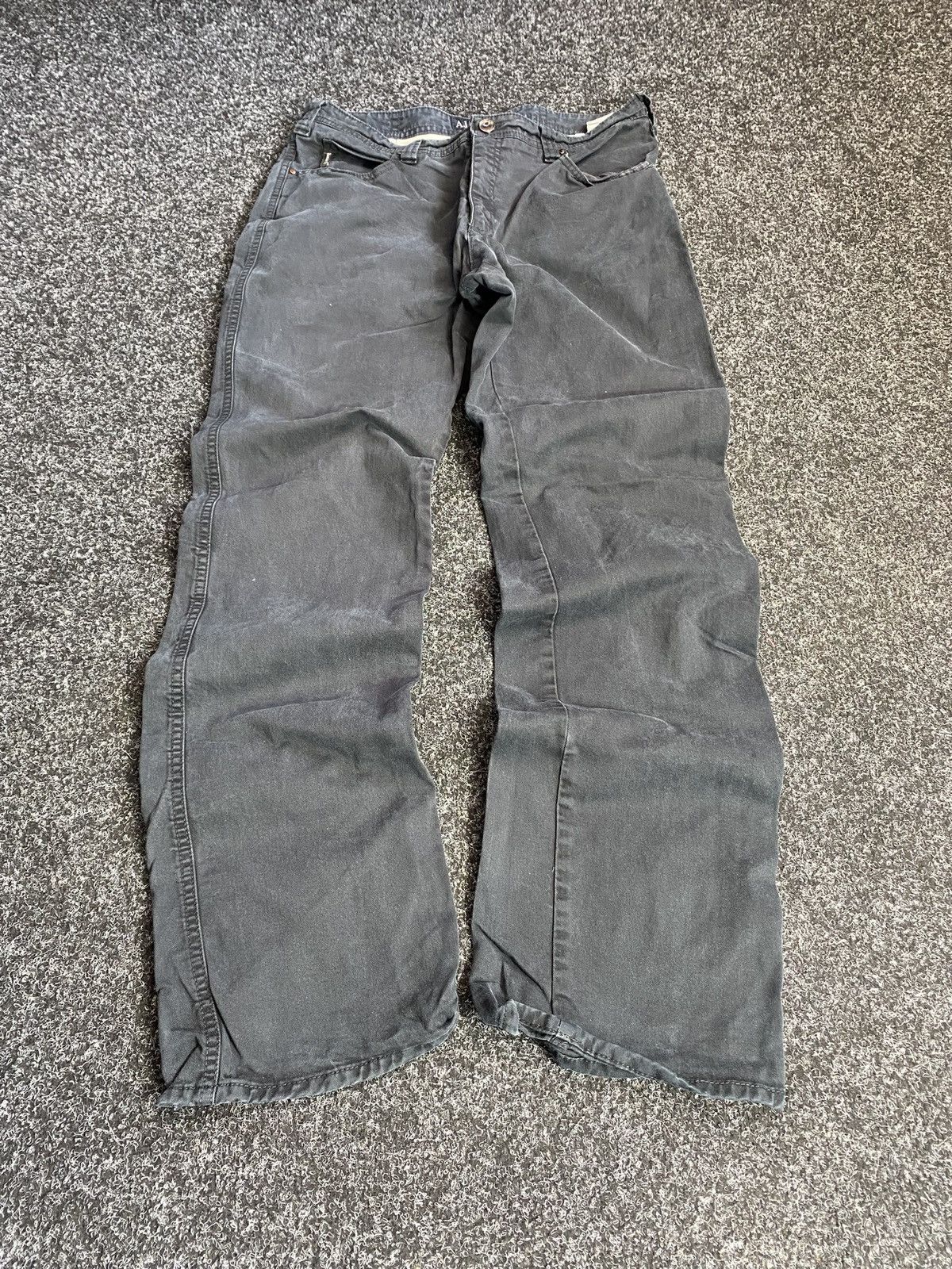 Designer × Giorgio Armani × Vintage 🔥Armani Jeans Baggy Relaxed Mens Jeans Avant Garde vntg Size US 34 / EU 50 - 1 Thumbnail