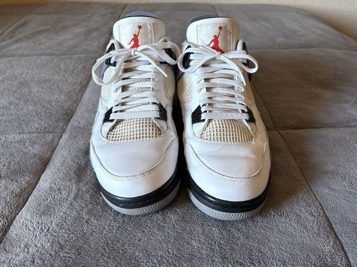 Jordan Brand Nike Air Jordan 4 Retro White Cement Size US 11.5 / EU 44-45 - 4 Thumbnail