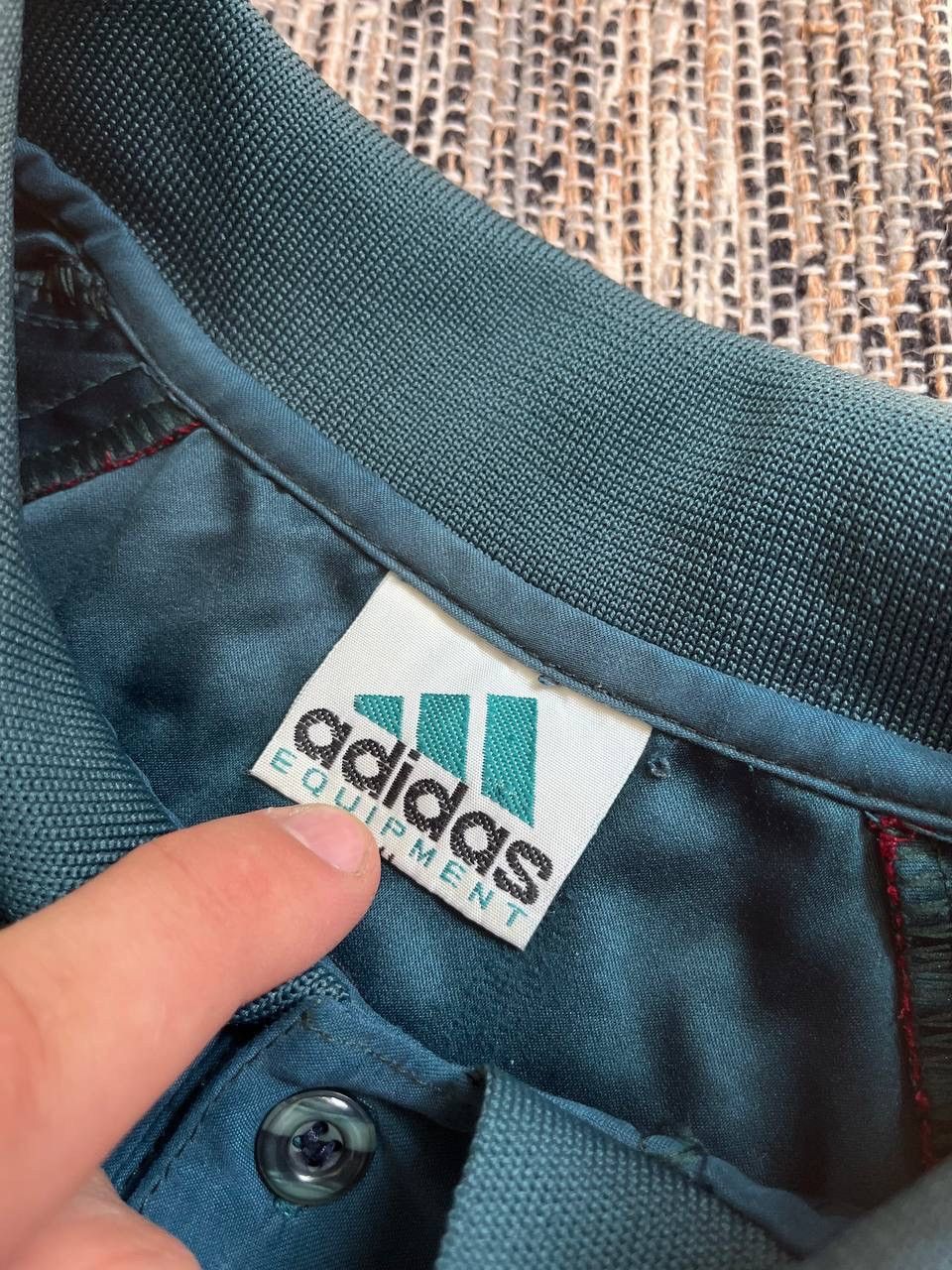 Adidas × Equipment × Vintage Vintage Polo Adidas Equipment T-shirt green many logos Size US XL / EU 56 / 4 - 12 Thumbnail