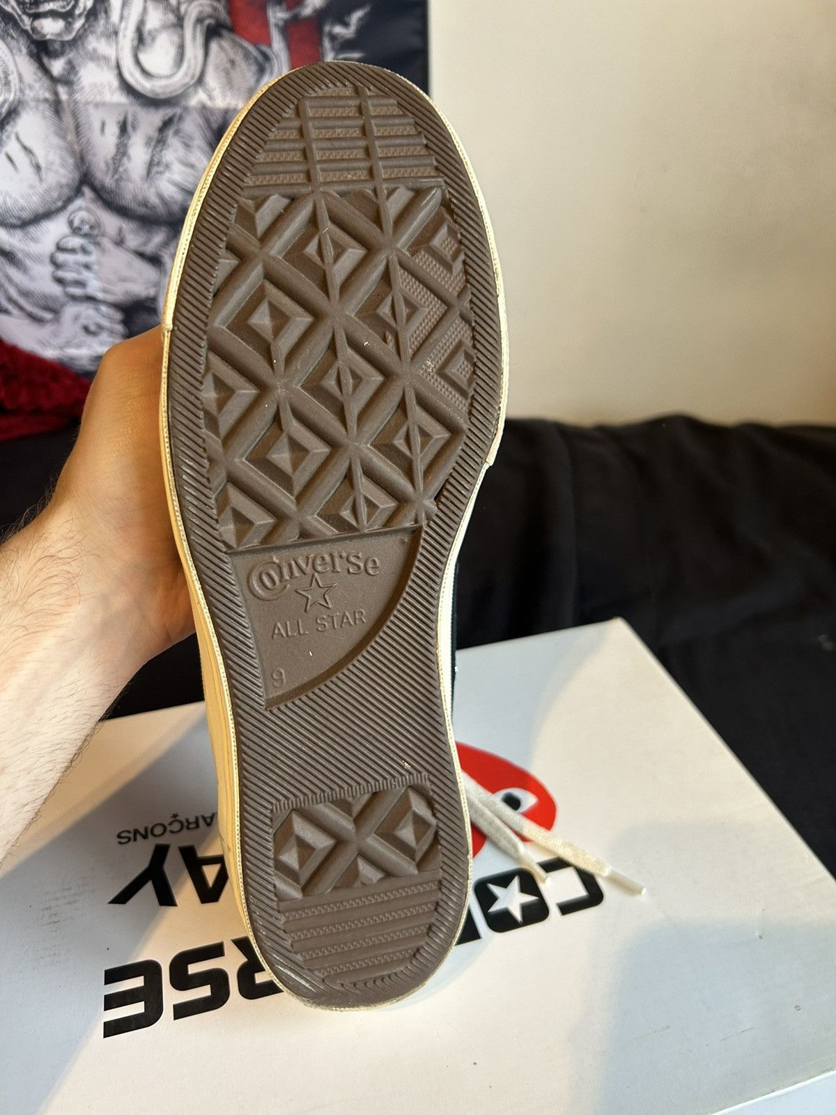 Comme des Garcons × Comme des Garcons PLAY Cdg play converse low top Size US 10 / EU 43 - 4 Thumbnail