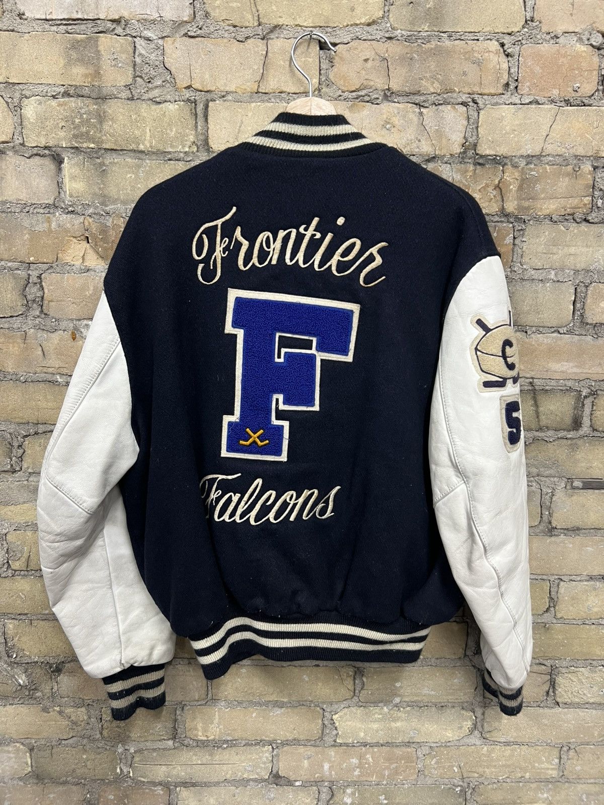 Vintage Vintage Varsity Jacket Frontier DeLong Size US M / EU 48-50 / 2 - 3 Thumbnail