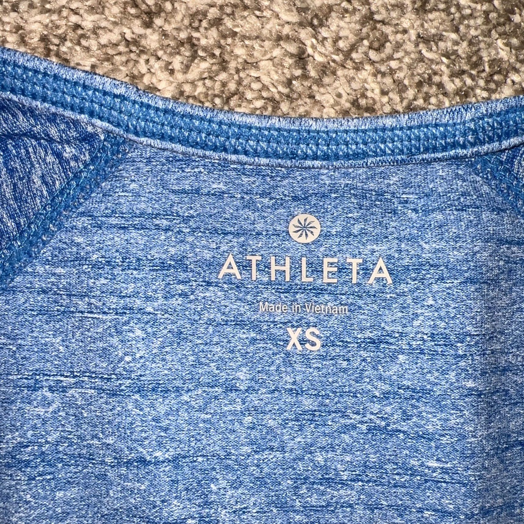 Athleta Athleta Shirt Womens XS Blue Athletic Tight Fit Stretchy T-Shirt - Activewear, Regular, Women Size XS / US 0-2 / IT 36-38 - 3 Thumbnail