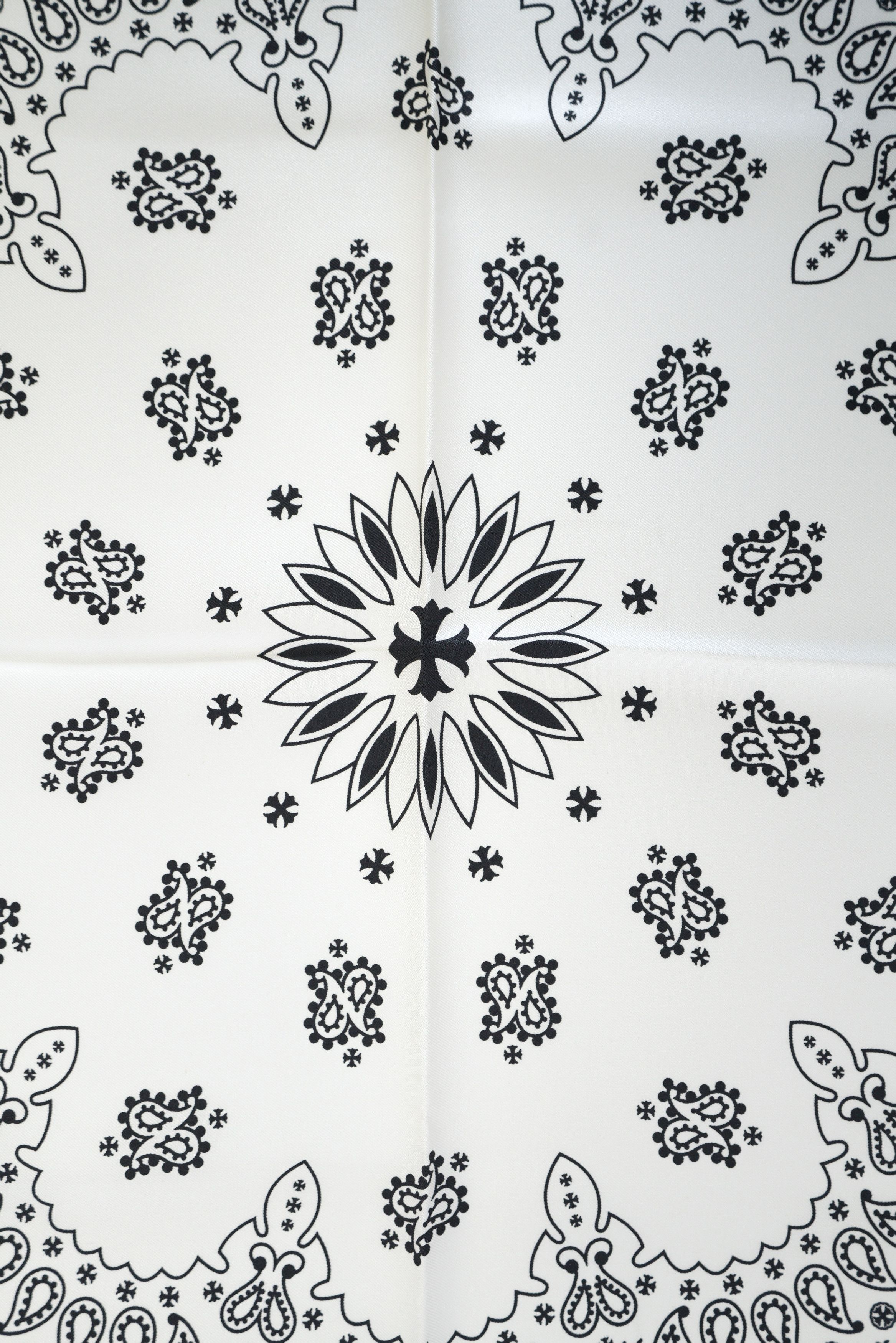 Chrome Hearts Chrome Hearts Silk Bandana in White Size ONE SIZE - 3 Thumbnail