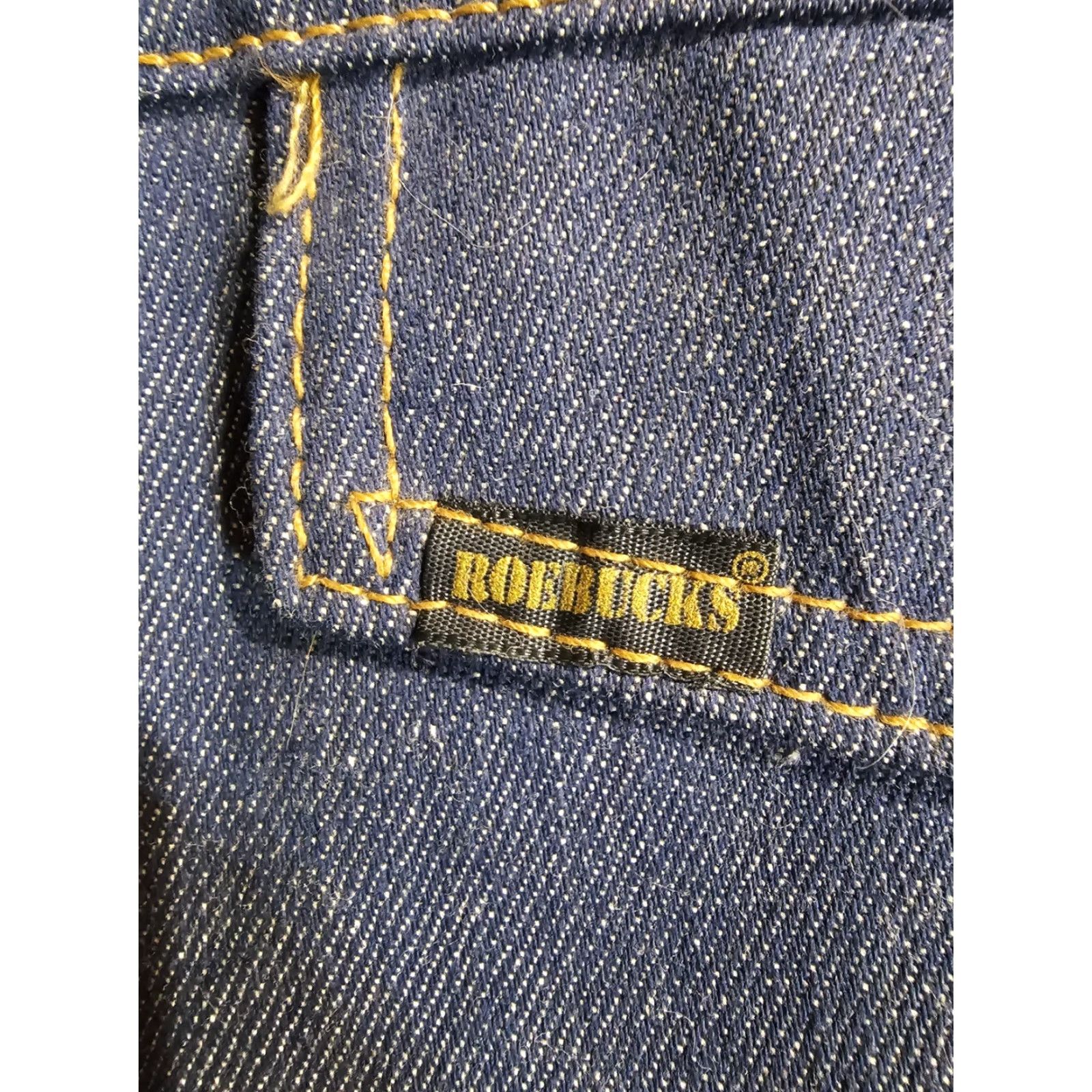 Sears VINTAGE Sears Roebucks Denim Sherpa Lined Chore Jacket Button Up Men's 46 R Blue Denim Jacket Western USA 80s Mens Size US S / EU 44-46 / 1 - 7 Thumbnail