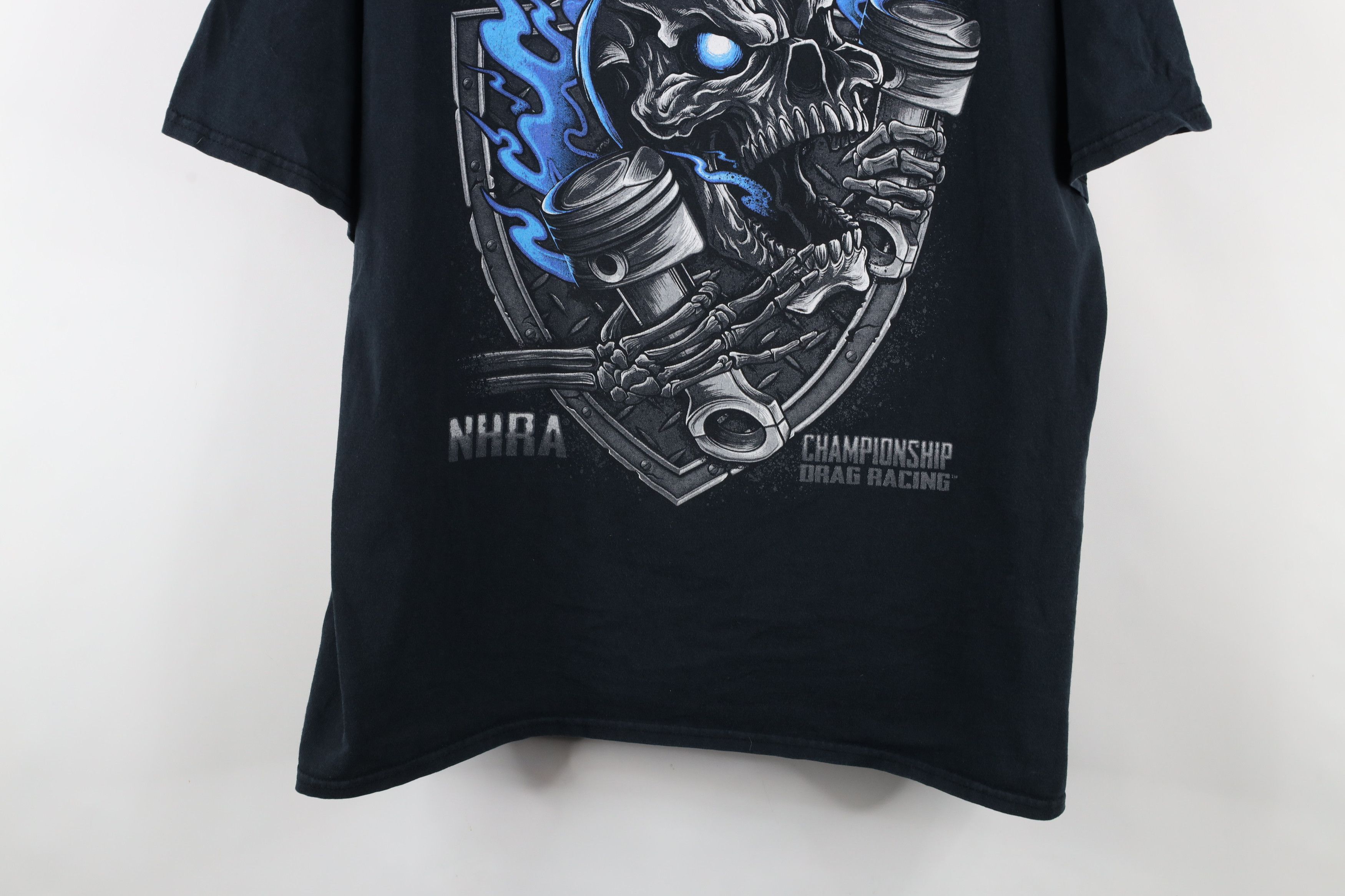 Other Vintage Y2K Nitro Junkie NHRA Drag RAcing Skeleton T-Shirt Size US XXL / EU 58 / 5 - 3 Thumbnail