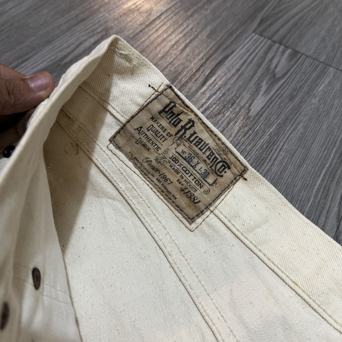 Polo Ralph Lauren Polo Ralph Lauren White Denim Long Pants Size US 36 / EU 52 - 4 Thumbnail